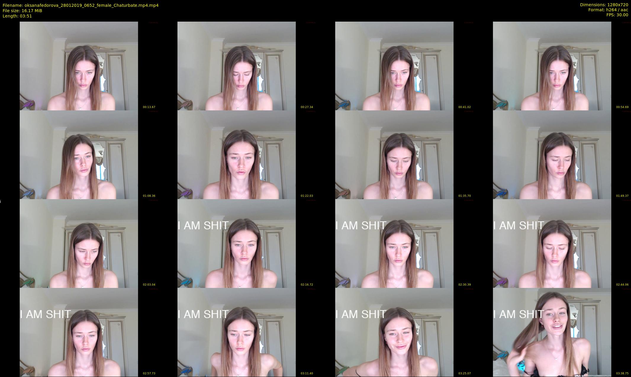 oksanafedorova — 4 minute Chaturbate female cam show recording, 720p, Jan 28, 2019