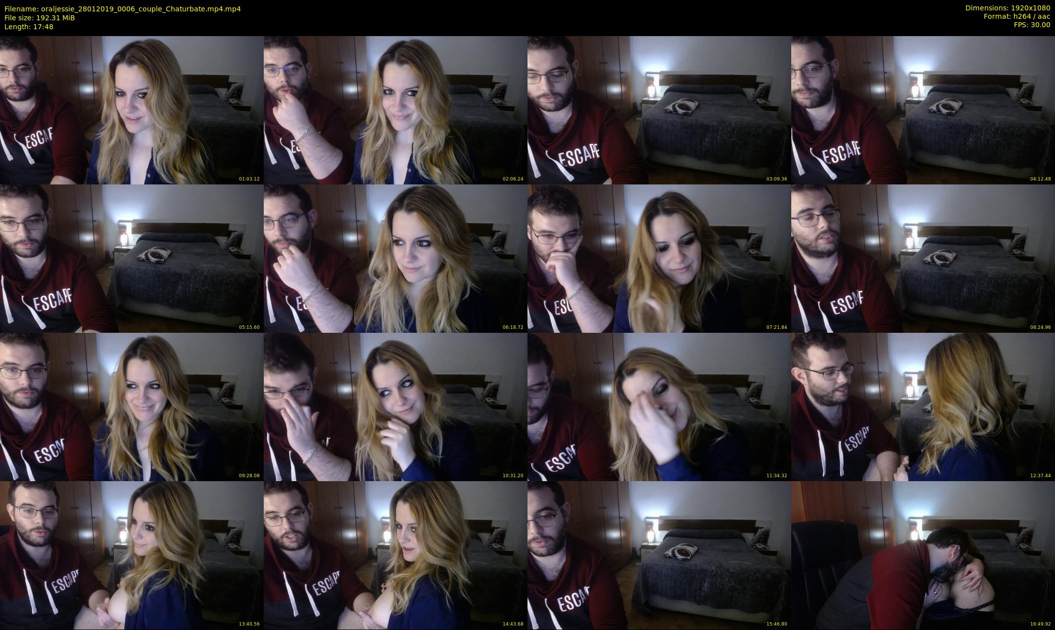 oraljessie — 18 minute Chaturbate couple cam show recording, 1080p, Jan 28, 2019