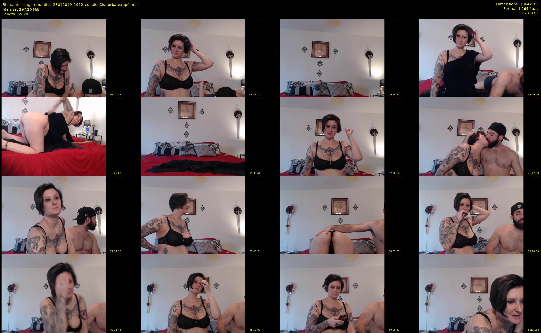 roughromantics — 56 minute Chaturbate couple cam show recording, 720p, Jan 28, 2019