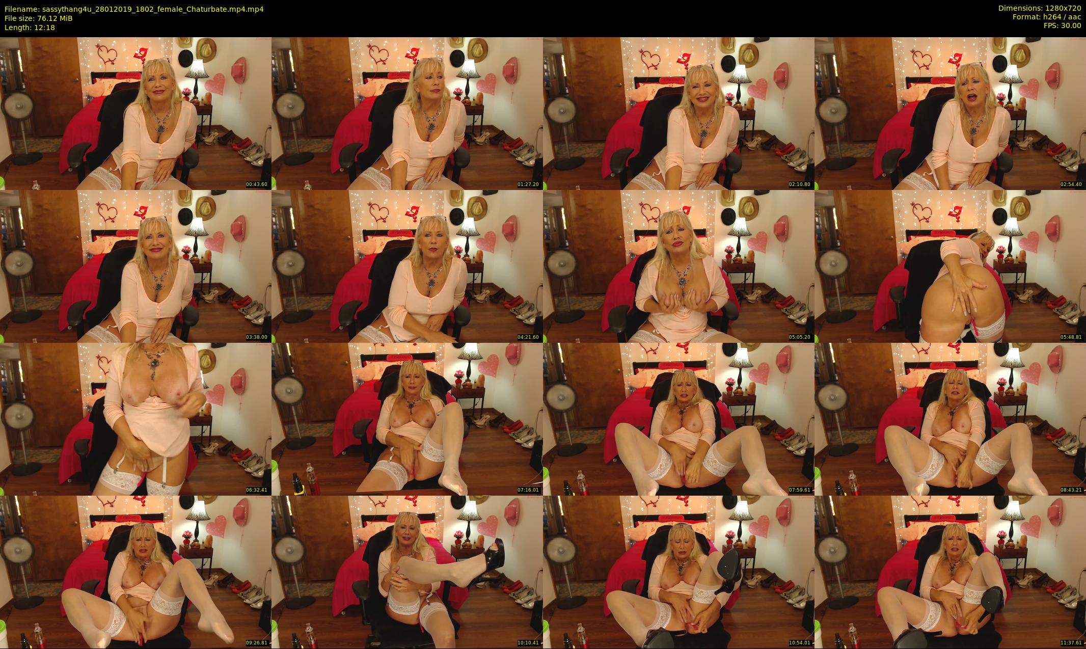 sassythang4u — 13 minute Chaturbate female cam show recording, 720p, Jan 28, 2019