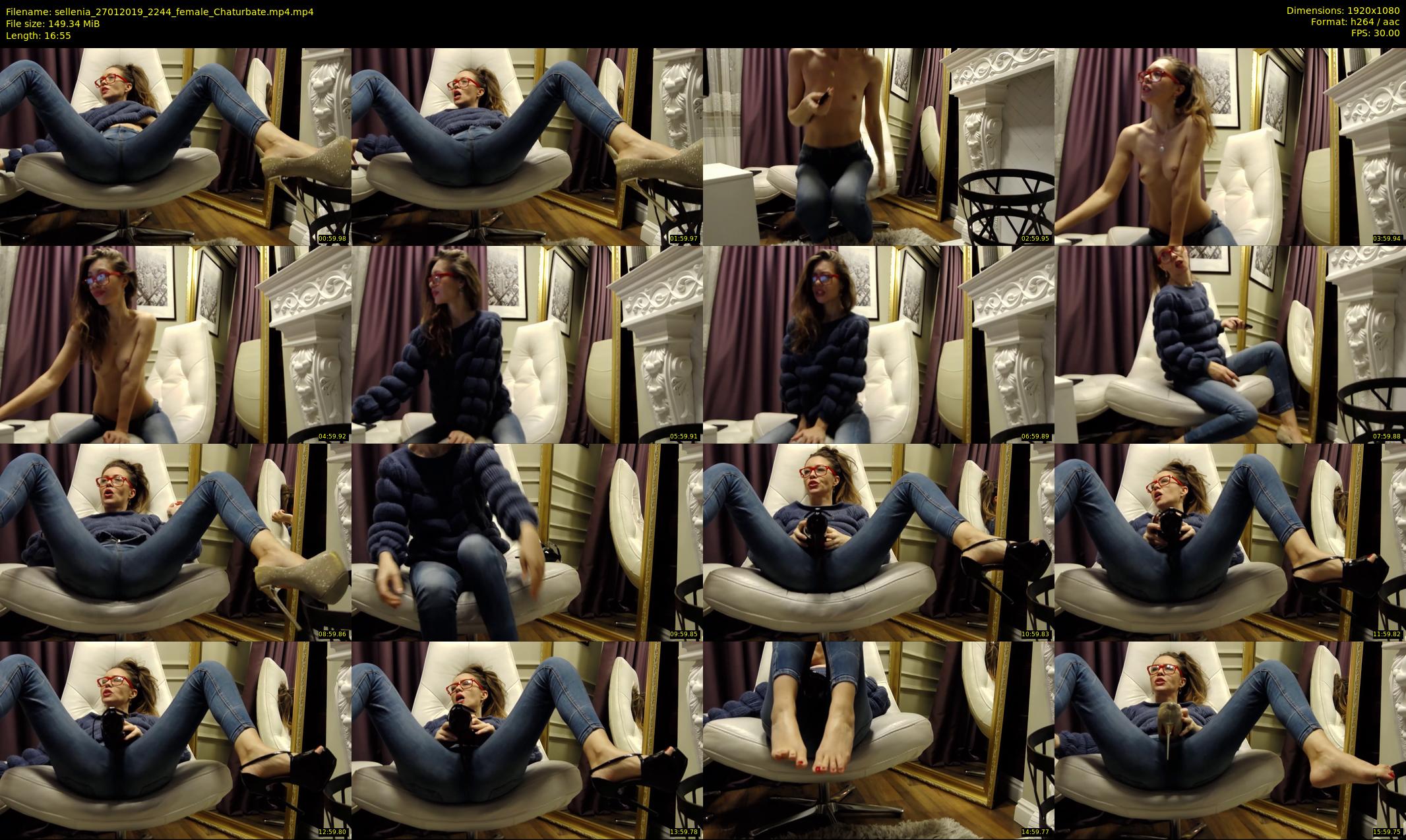 sellenia — 17 minute Chaturbate female cam show recording, 1080p, Jan 27, 2019