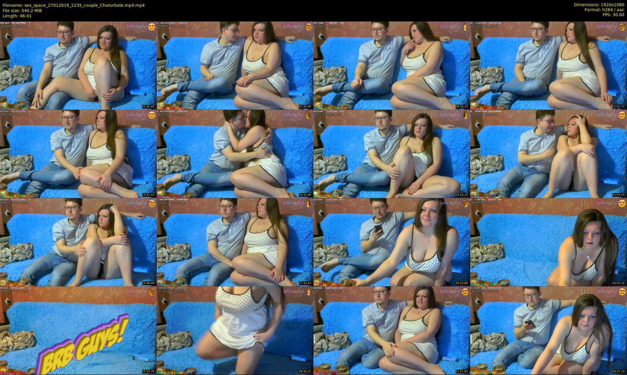 sex_space — 47 minute Chaturbate couple cam show recording, 1080p, Jan 27, 2019