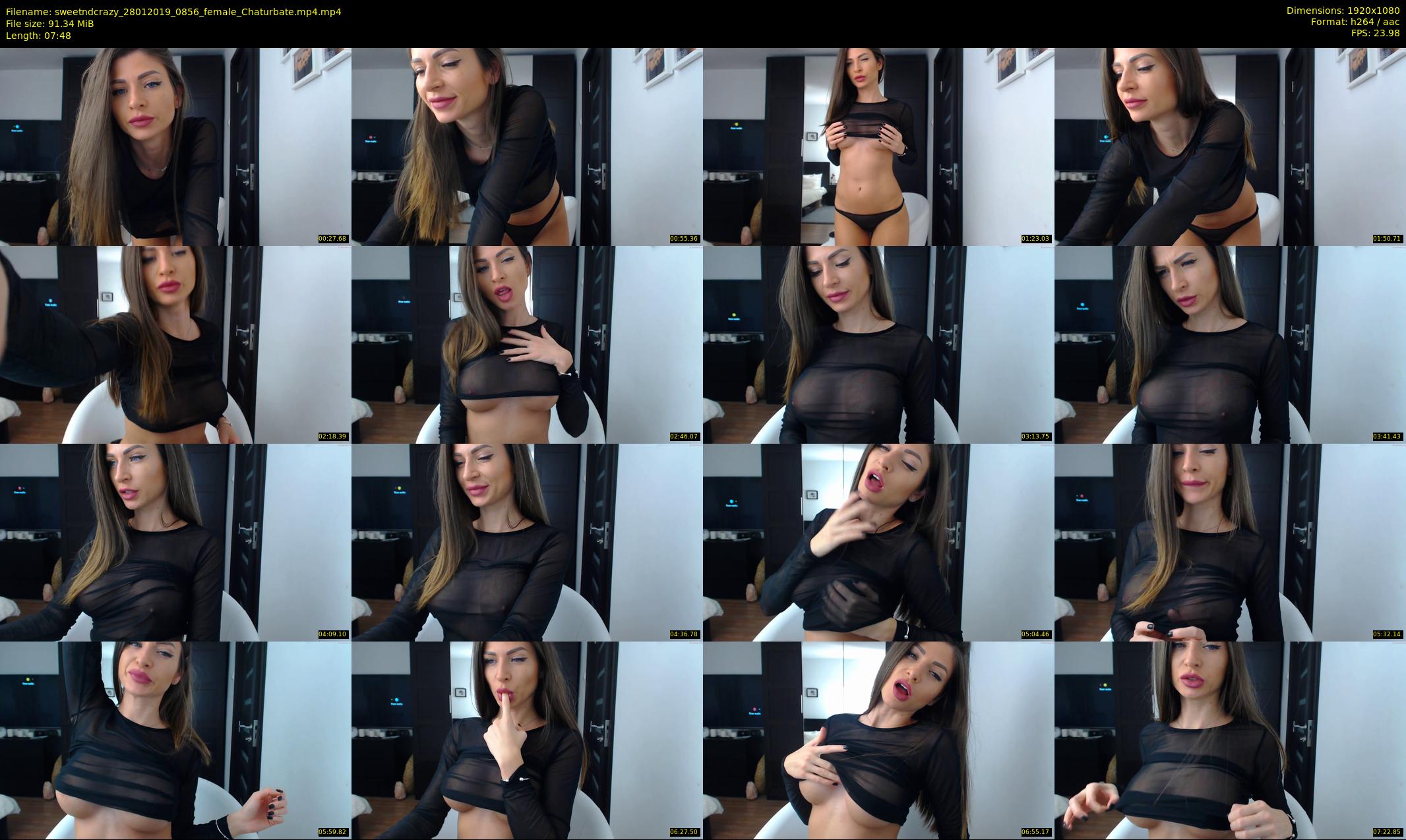 sweetndcrazy — 8 minute Chaturbate female cam show recording, 1080p, Jan 28, 2019