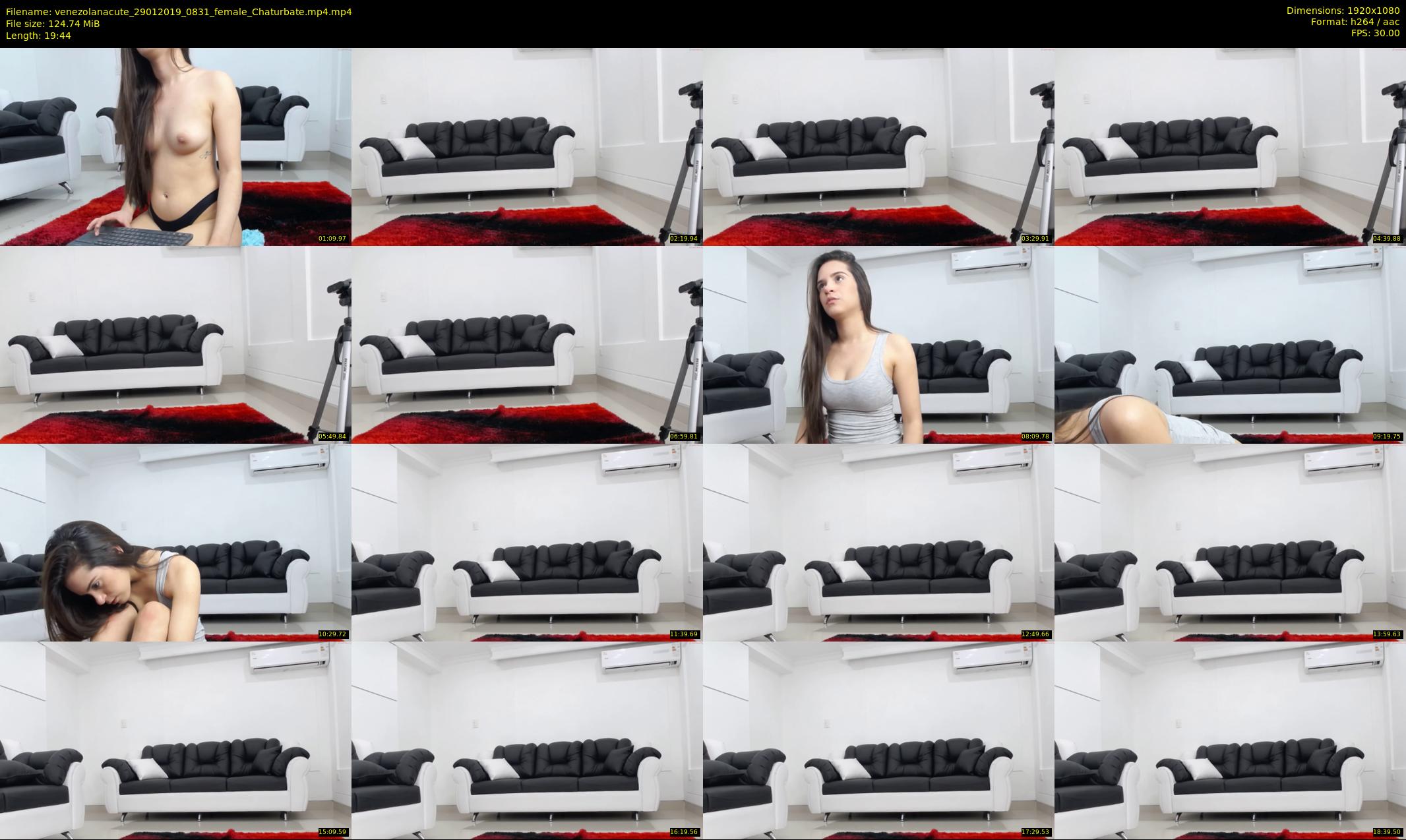 venezolanacute — 20 minute Chaturbate female cam show recording, 1080p, Jan 29, 2019