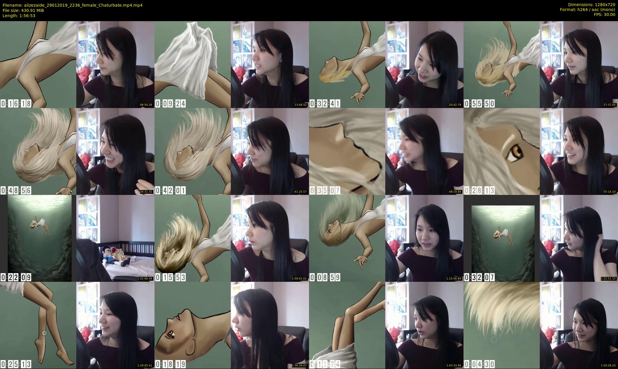 alizezaide — 117 minute Chaturbate female cam show recording, 720p, Jan 29, 2019