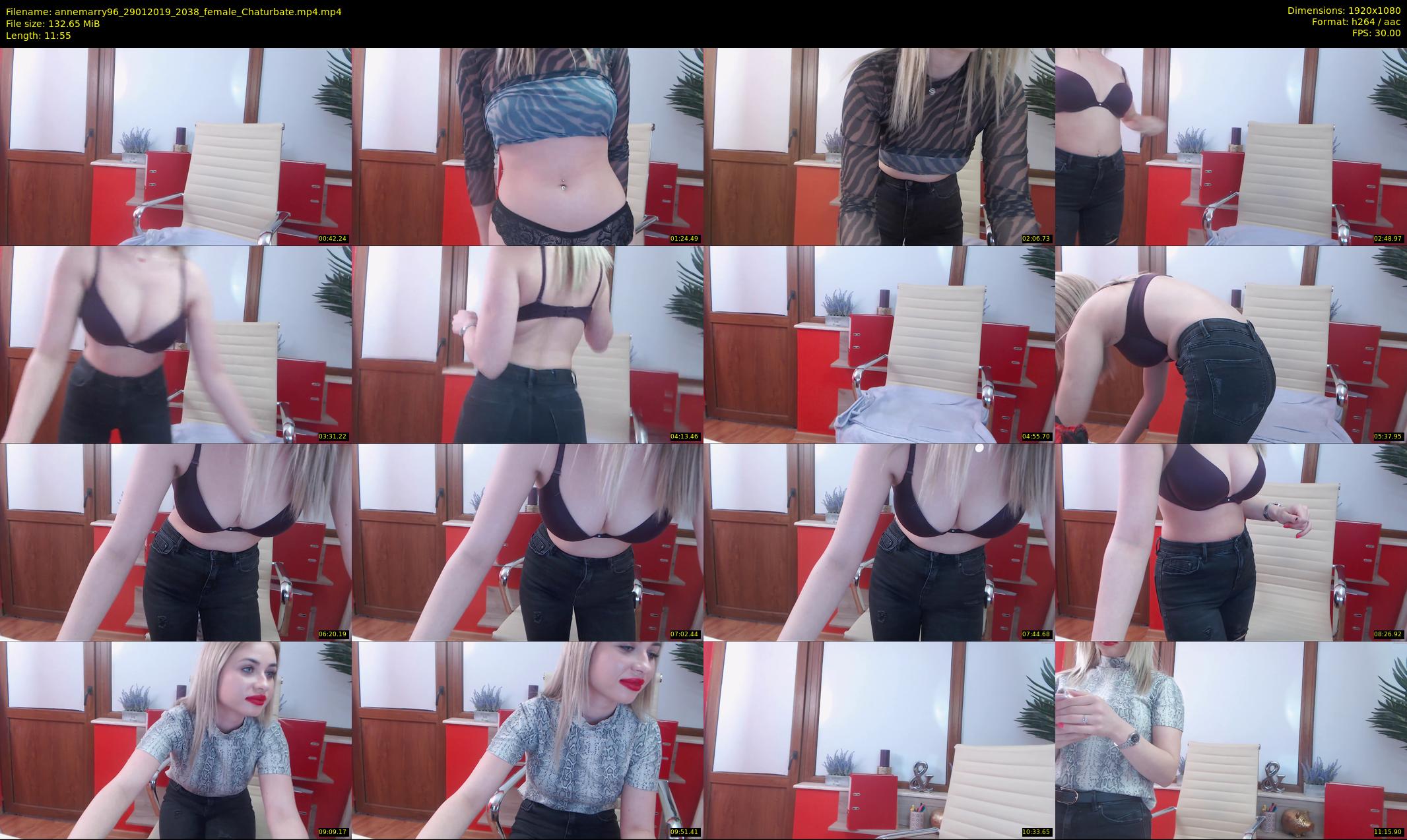 annemarry96 — 12 minute Chaturbate female cam show recording, 1080p, Jan 29, 2019