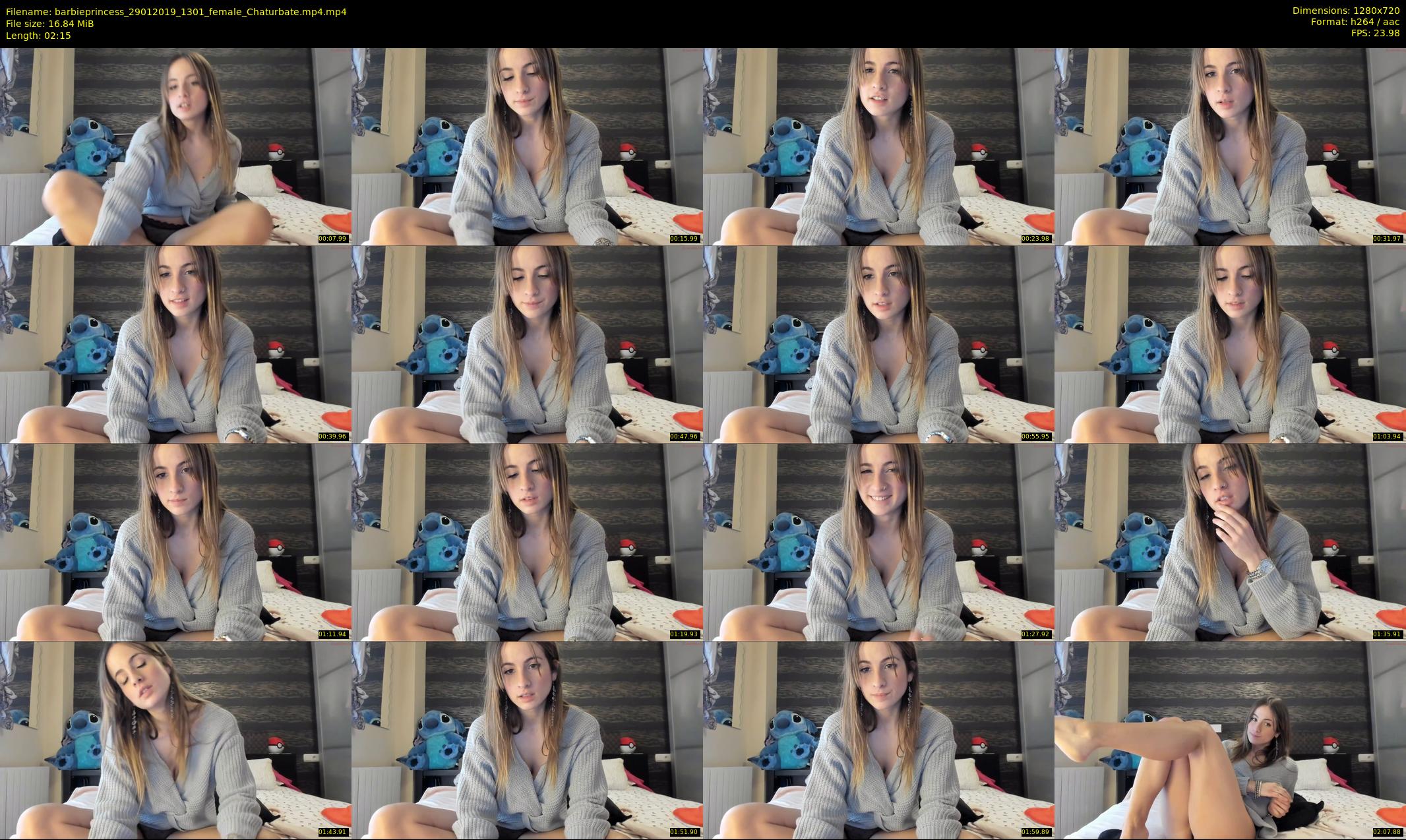 barbieprincess — 3 minute Chaturbate female cam show recording, 720p, Jan 29, 2019