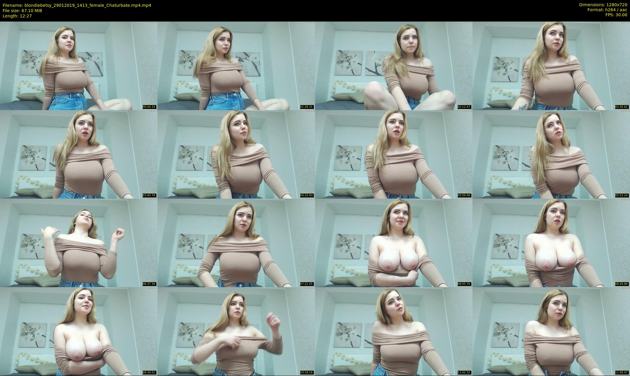 blondiebetsy — 13 minute Chaturbate female cam show recording, 720p, Jan 29, 2019