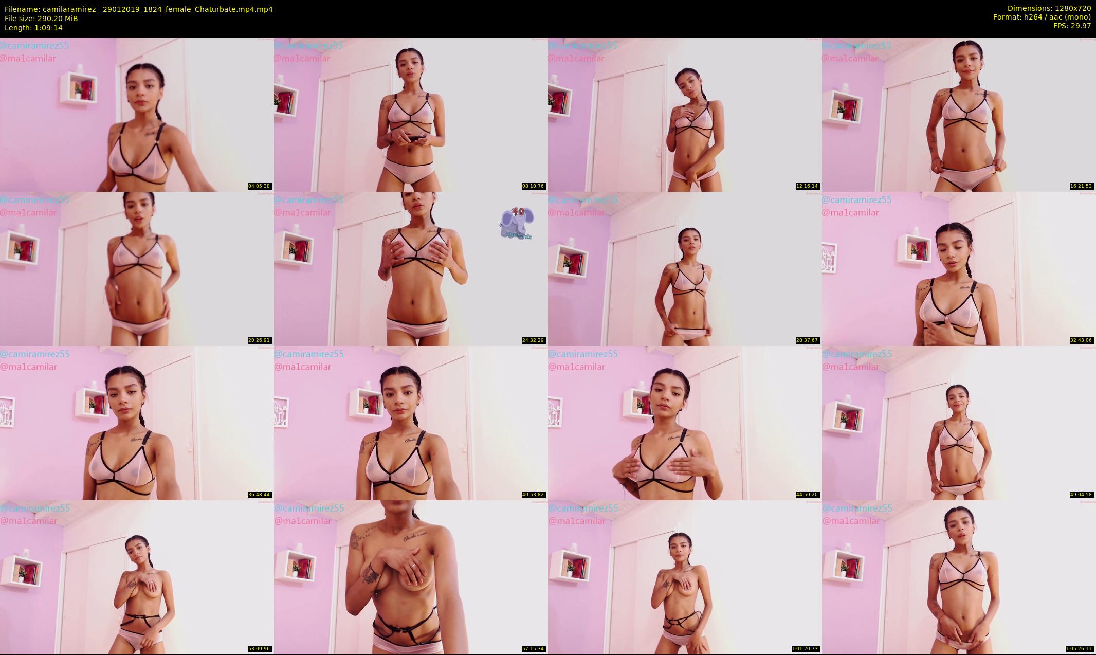 camilaramirez_ — 70 minute Chaturbate female cam show recording, 720p, Jan 29, 2019