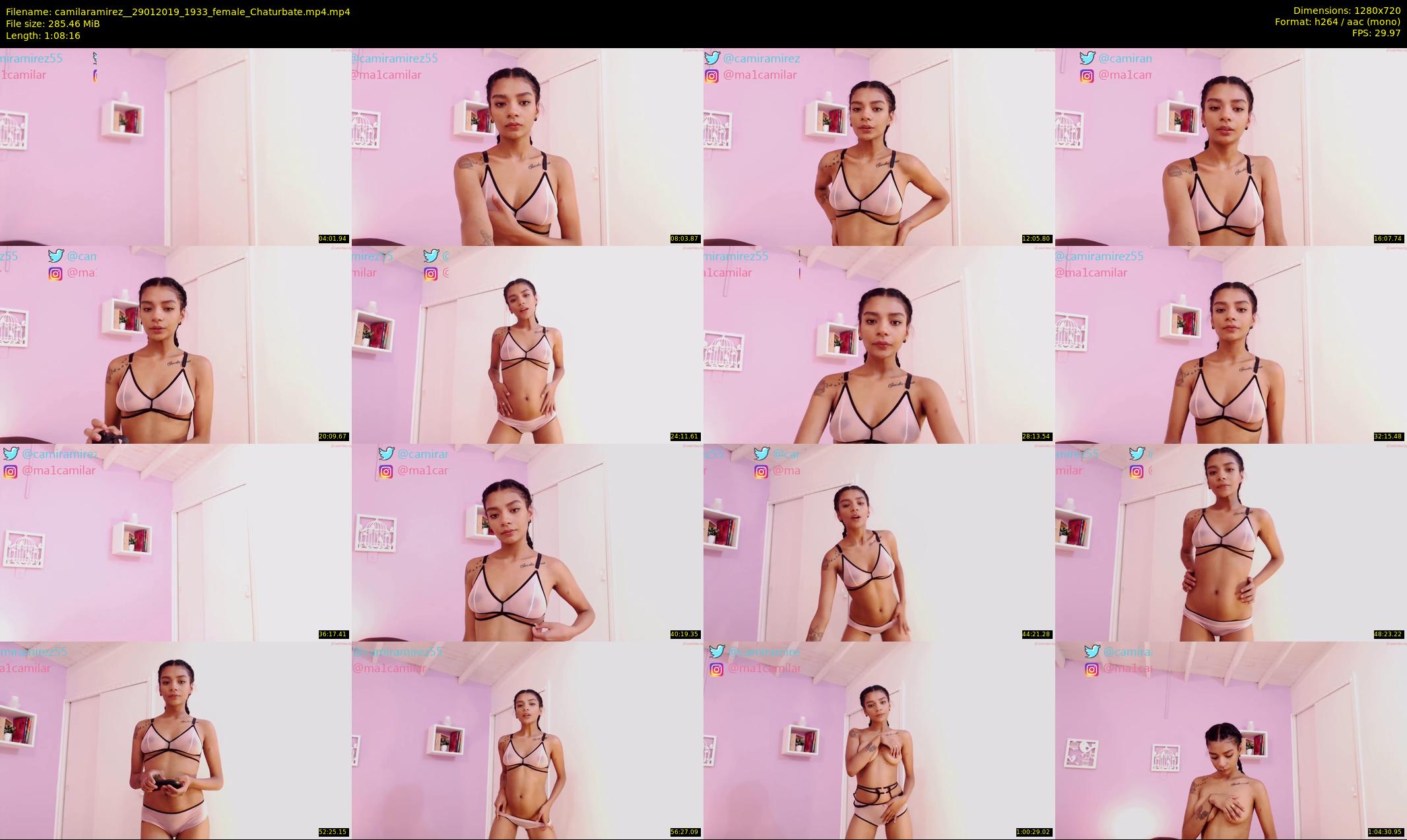 camilaramirez_ — 69 minute Chaturbate female cam show recording, 720p, Jan 29, 2019