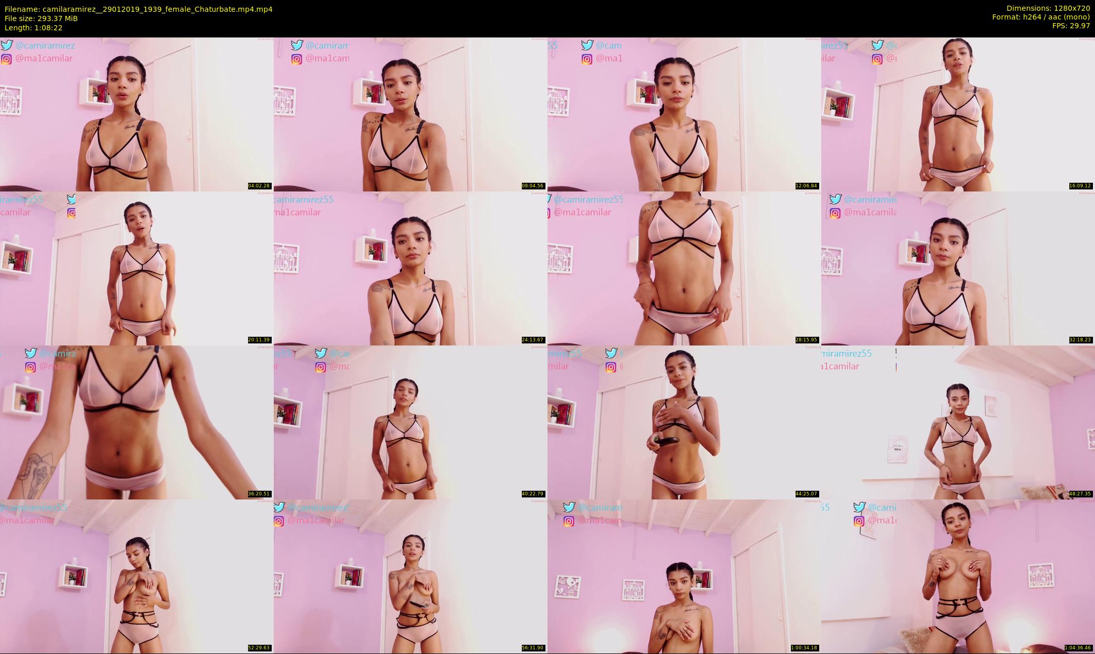 camilaramirez_ — 69 minute Chaturbate female cam show recording, 720p, Jan 29, 2019