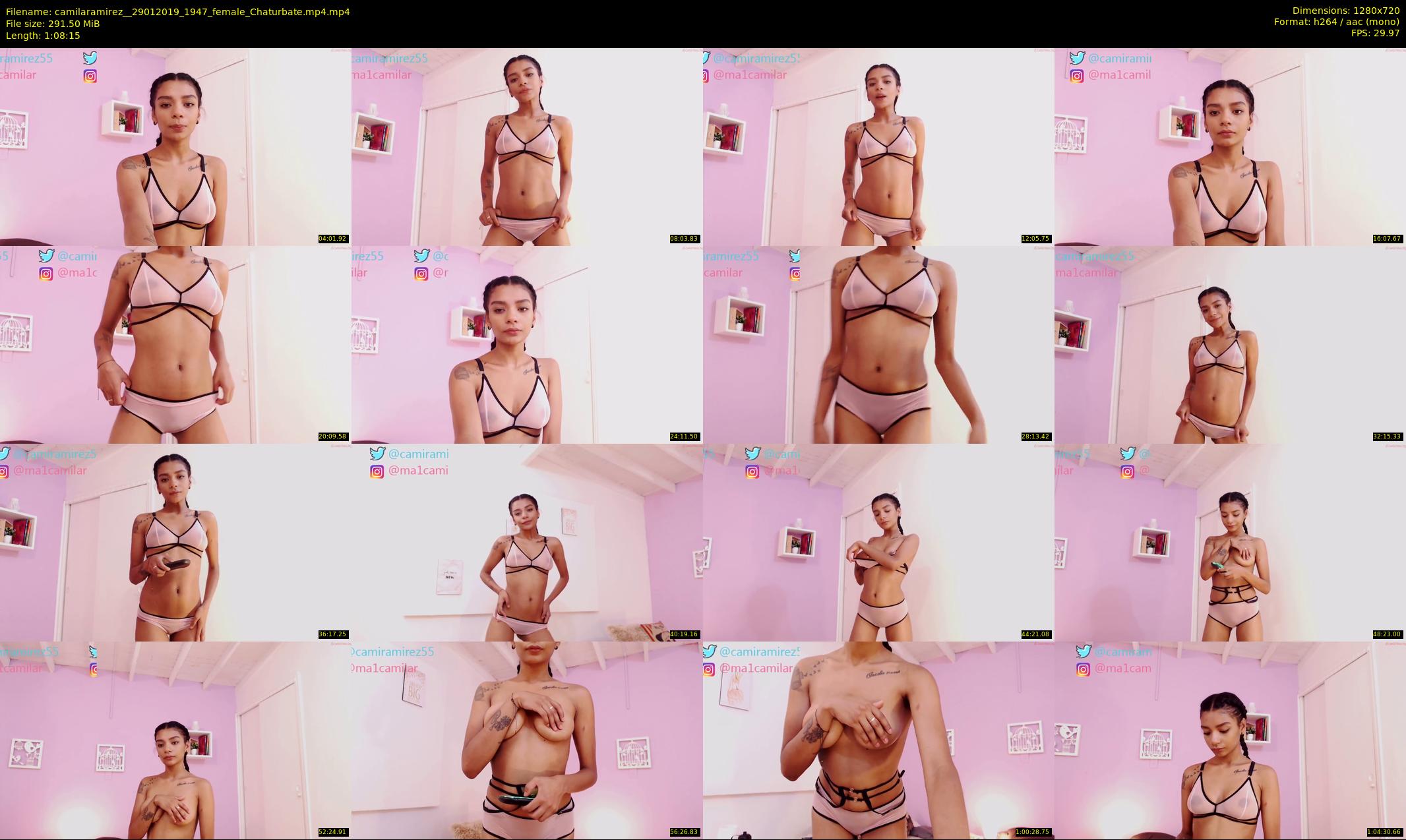 camilaramirez_ — 69 minute Chaturbate female cam show recording, 720p, Jan 29, 2019