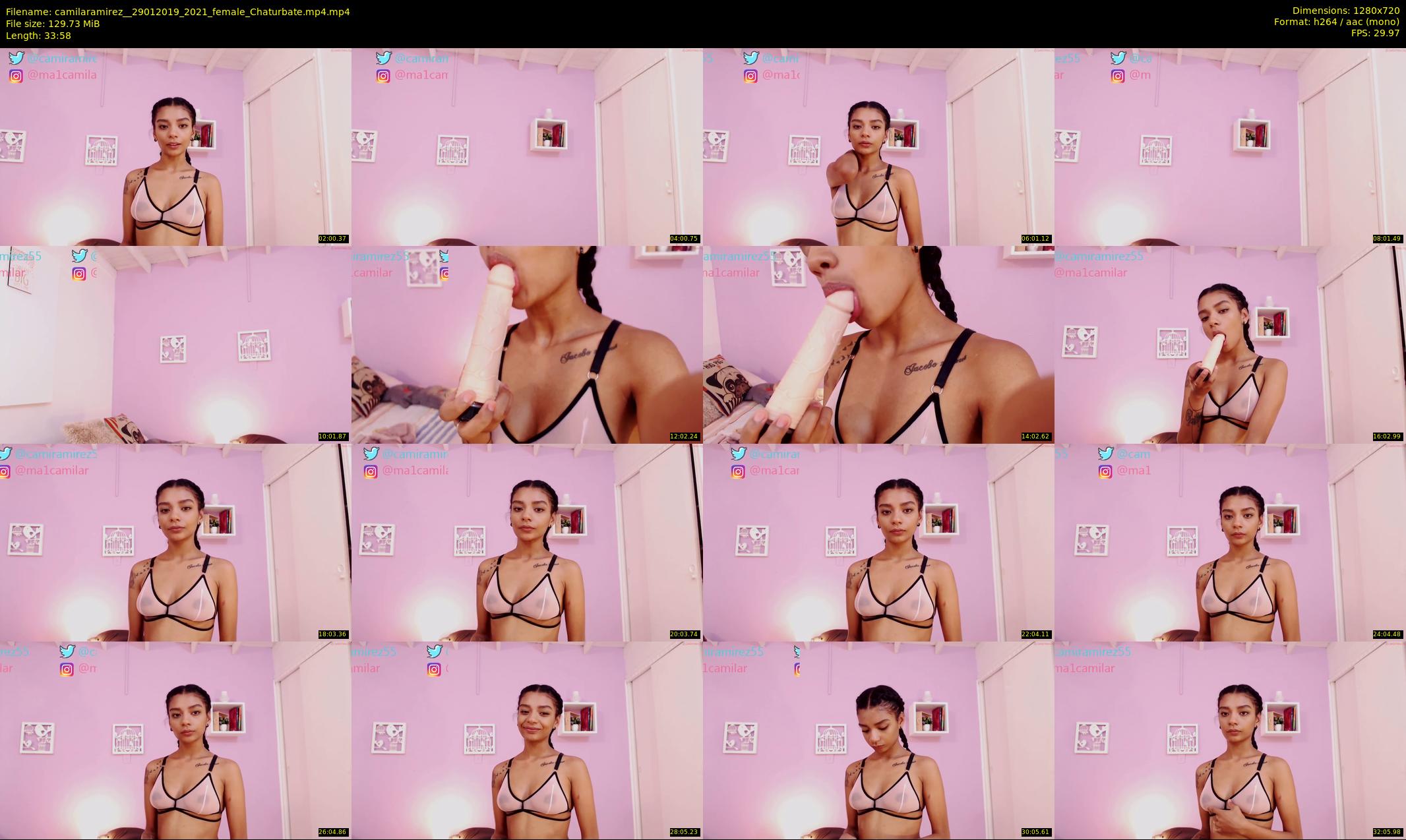 camilaramirez_ — 34 minute Chaturbate female cam show recording, 720p, Jan 29, 2019