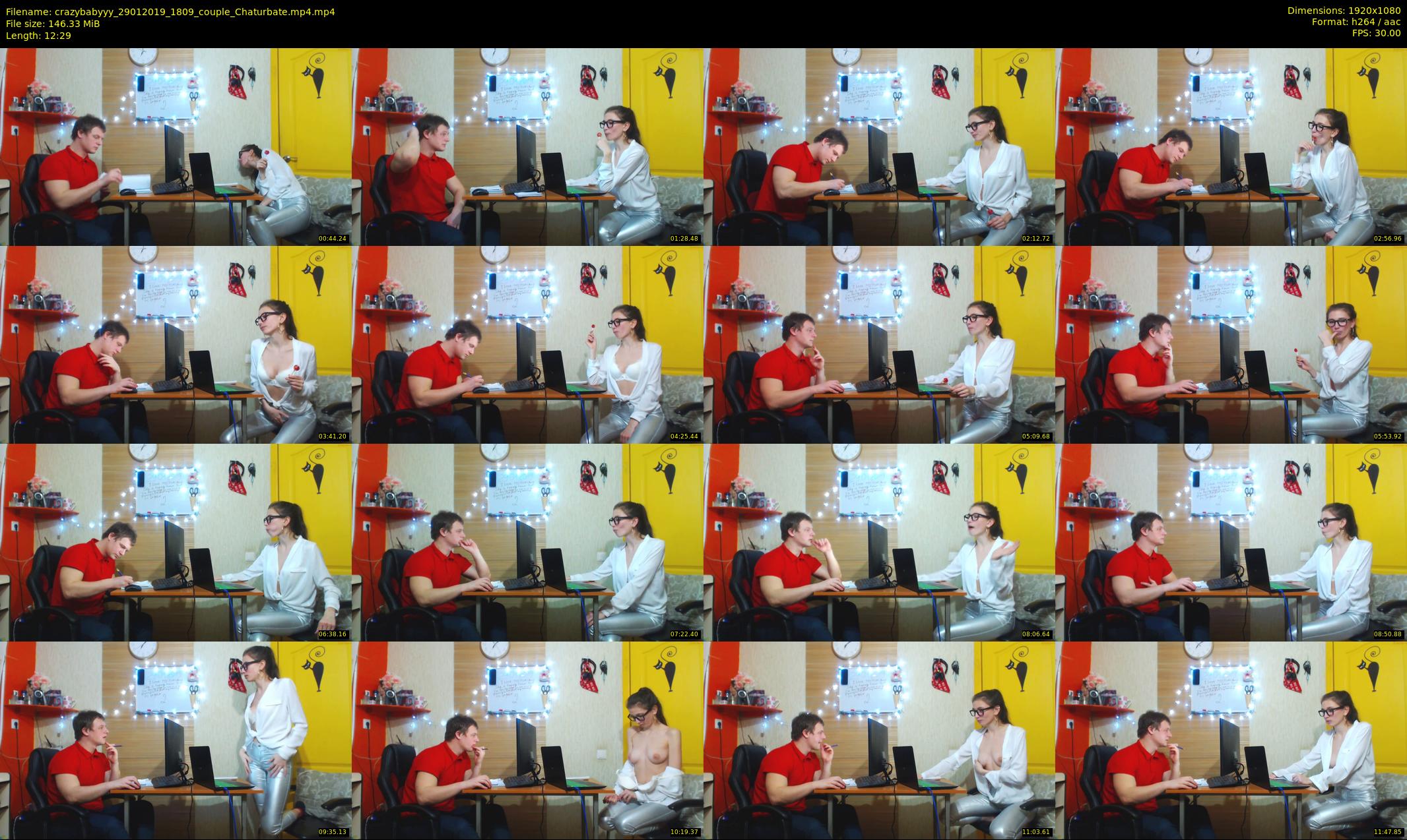 crazybabyyy — 13 minute Chaturbate couple cam show recording, 1080p, Jan 29, 2019