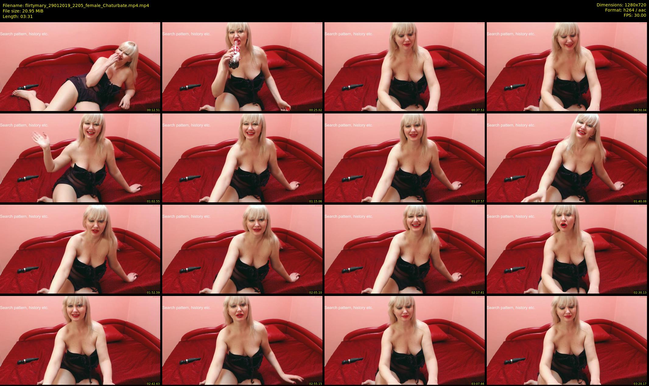 flirtymary — 4 minute Chaturbate female cam show recording, 720p, Jan 29, 2019