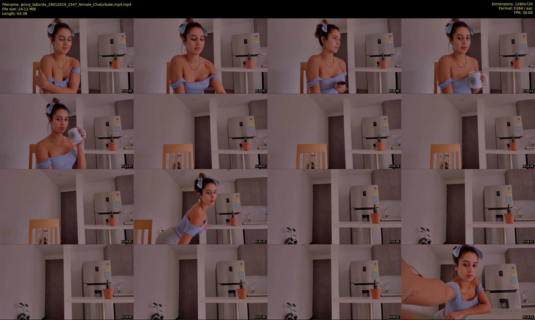 jenny_taborda — 5 minute Chaturbate female cam show recording, 720p, Jan 29, 2019
