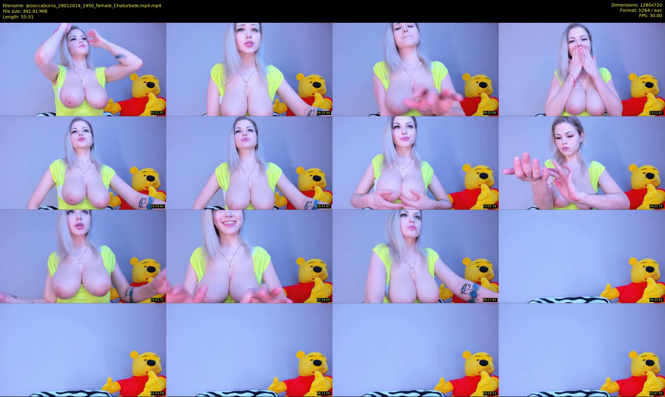 jessiccaburns — 56 minute Chaturbate female cam show recording, 720p, Jan 29, 2019