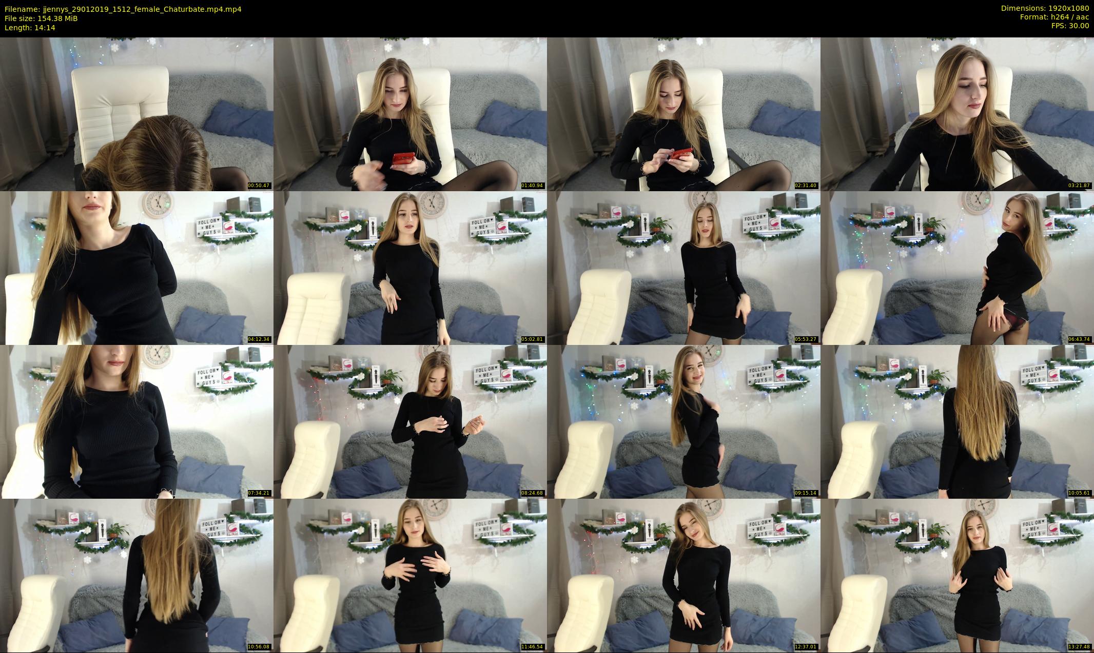 jjennys — 15 minute Chaturbate female cam show recording, 1080p, Jan 29, 2019