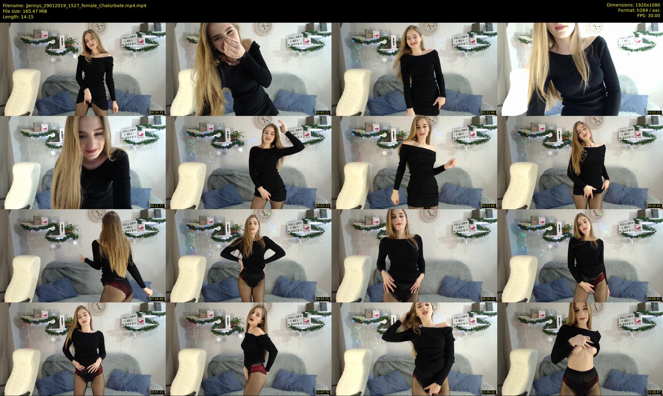 jjennys — 15 minute Chaturbate female cam show recording, 1080p, Jan 29, 2019