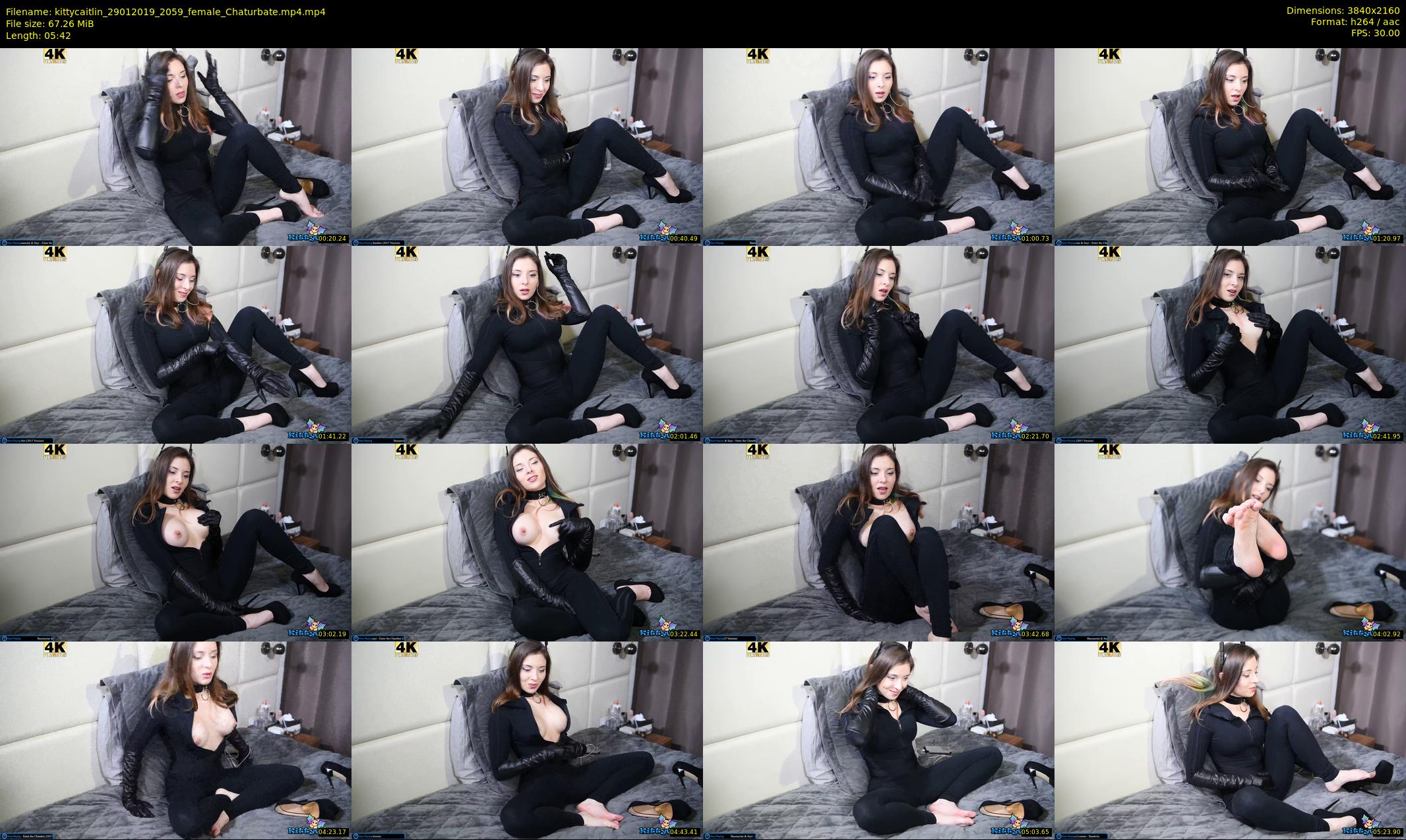 kittycaitlin — 6 minute Chaturbate female cam show recording, 4K, Jan 29, 2019