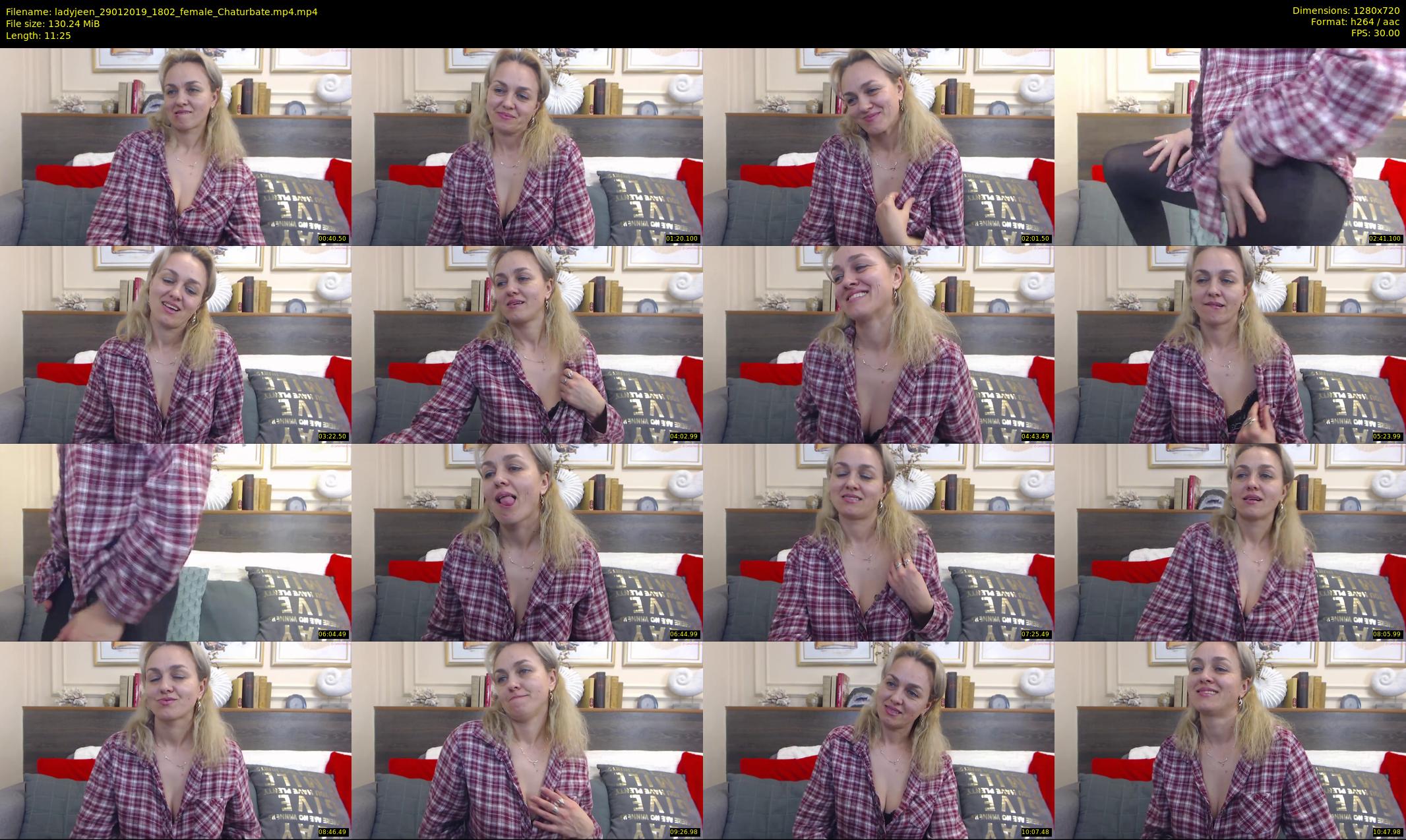 ladyjeen — 12 minute Chaturbate female cam show recording, 720p, Jan 29, 2019