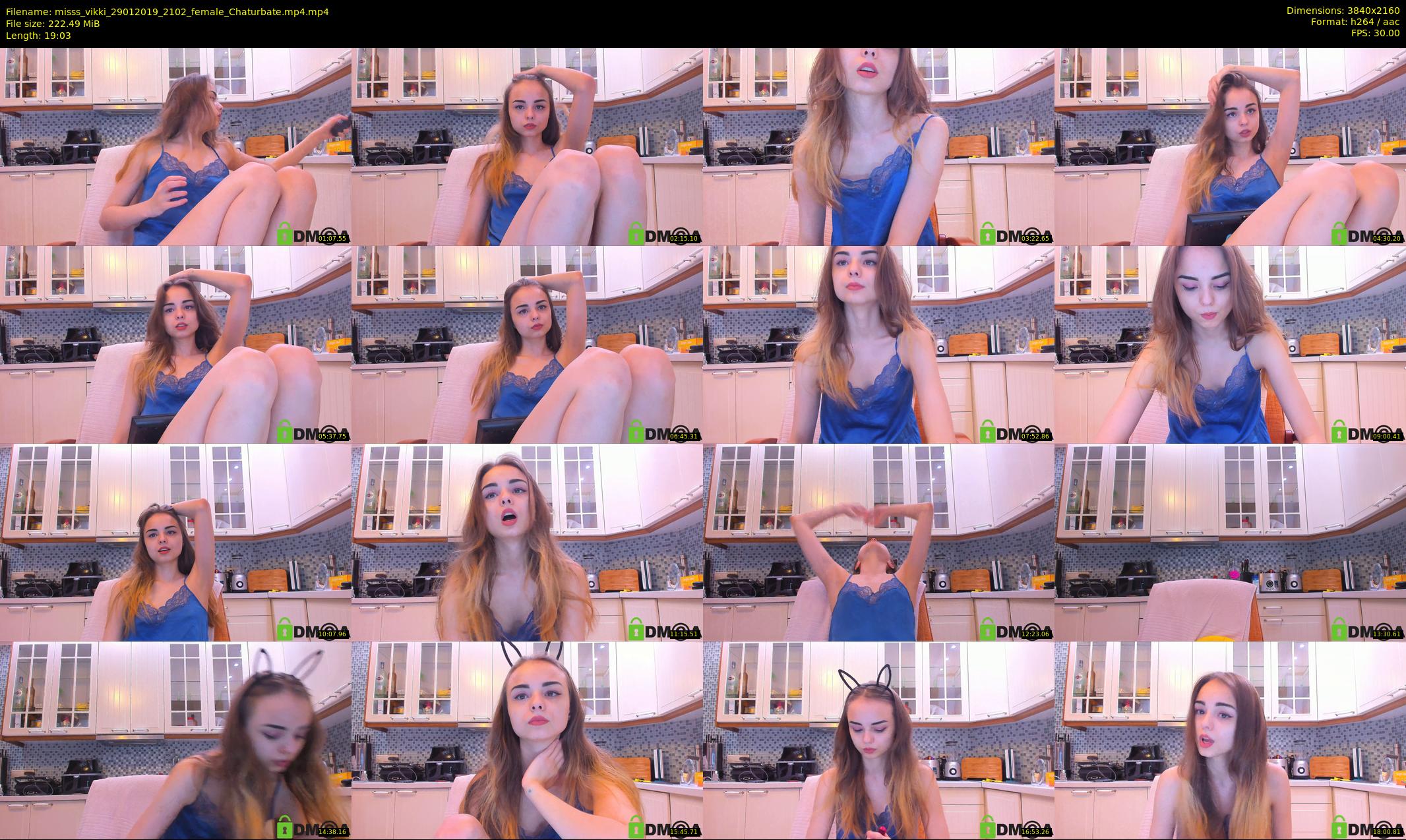 misss_vikki — 20 minute Chaturbate female cam show recording, 4K, Jan 29, 2019