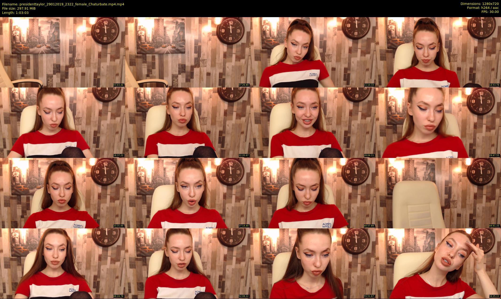 presidenttaylor — 64 minute Chaturbate female cam show recording, 720p, Jan 29, 2019