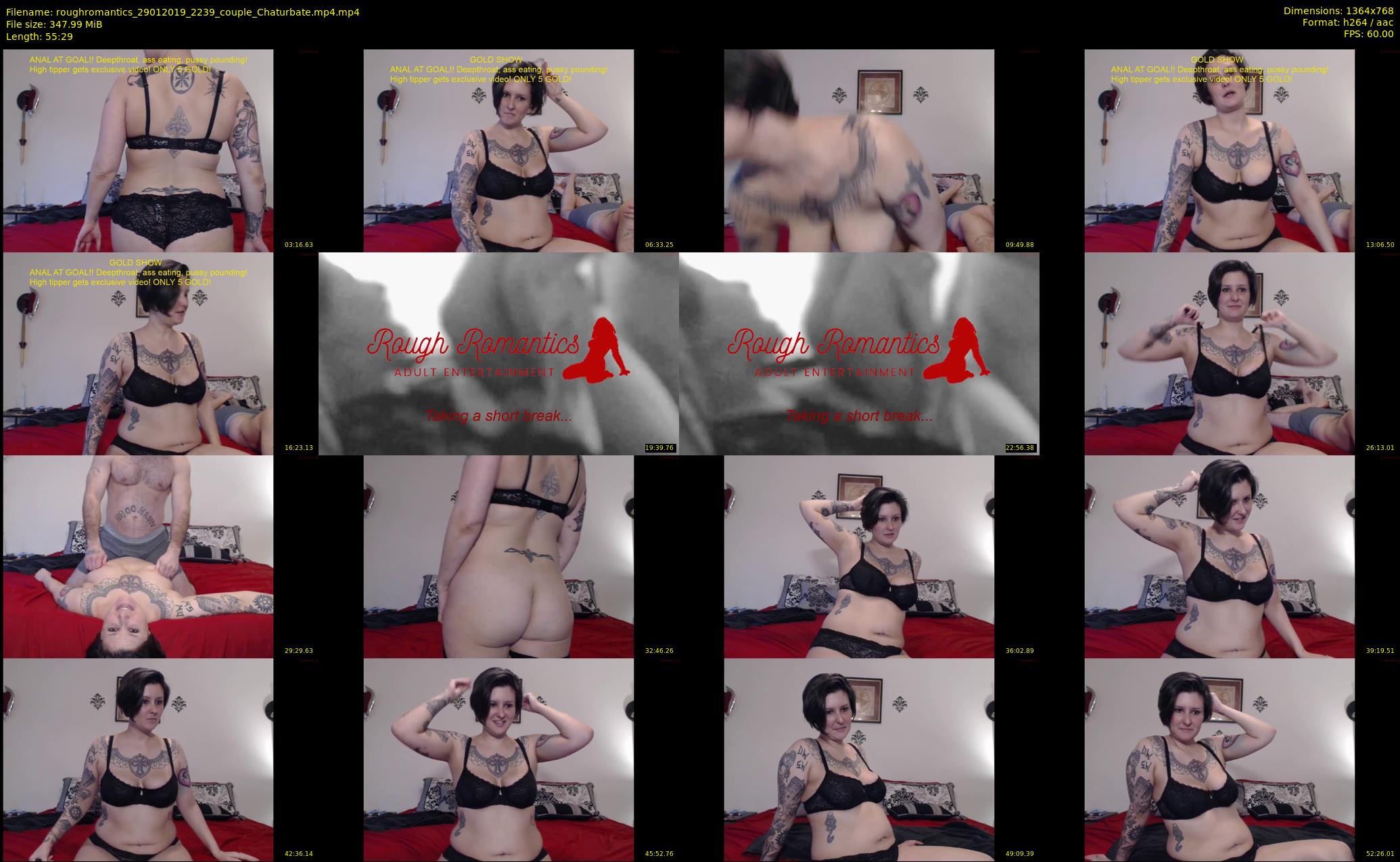 roughromantics — 56 minute Chaturbate couple cam show recording, 720p, Jan 29, 2019