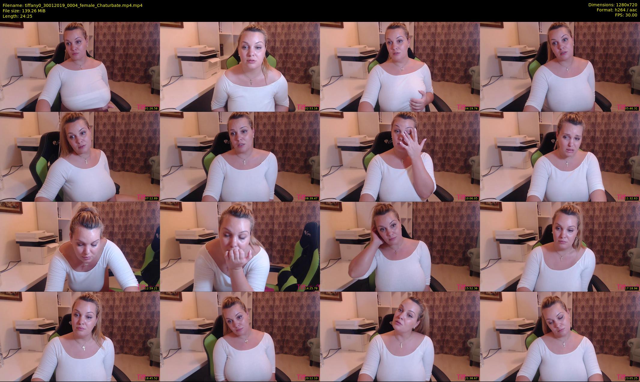 tiffany0 — 25 minute Chaturbate female cam show recording, 720p, Jan 30, 2019