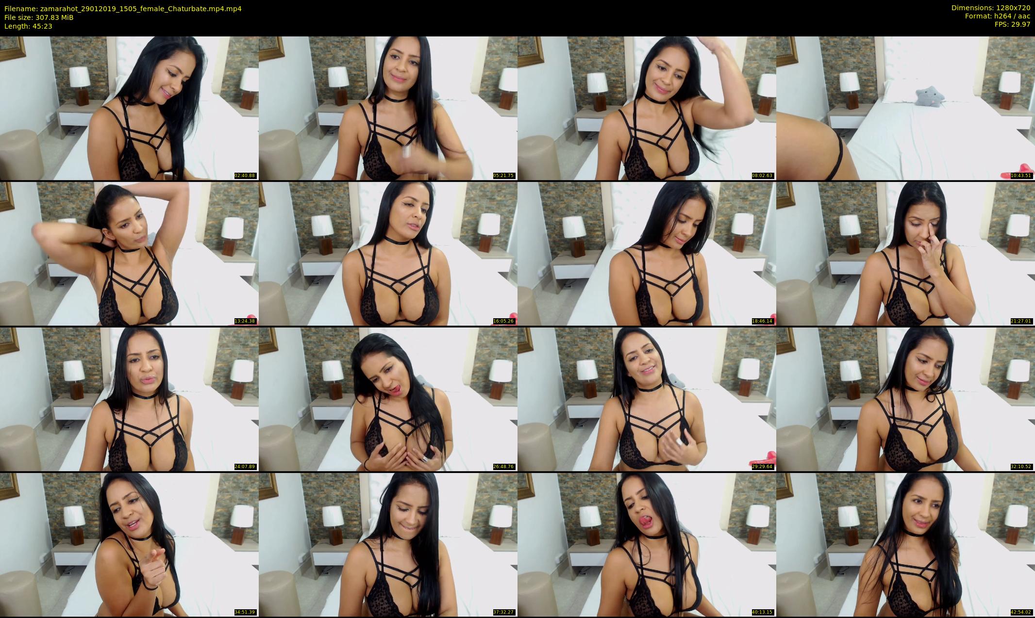 zamarahot — 46 minute Chaturbate female cam show recording, 720p, Jan 29, 2019