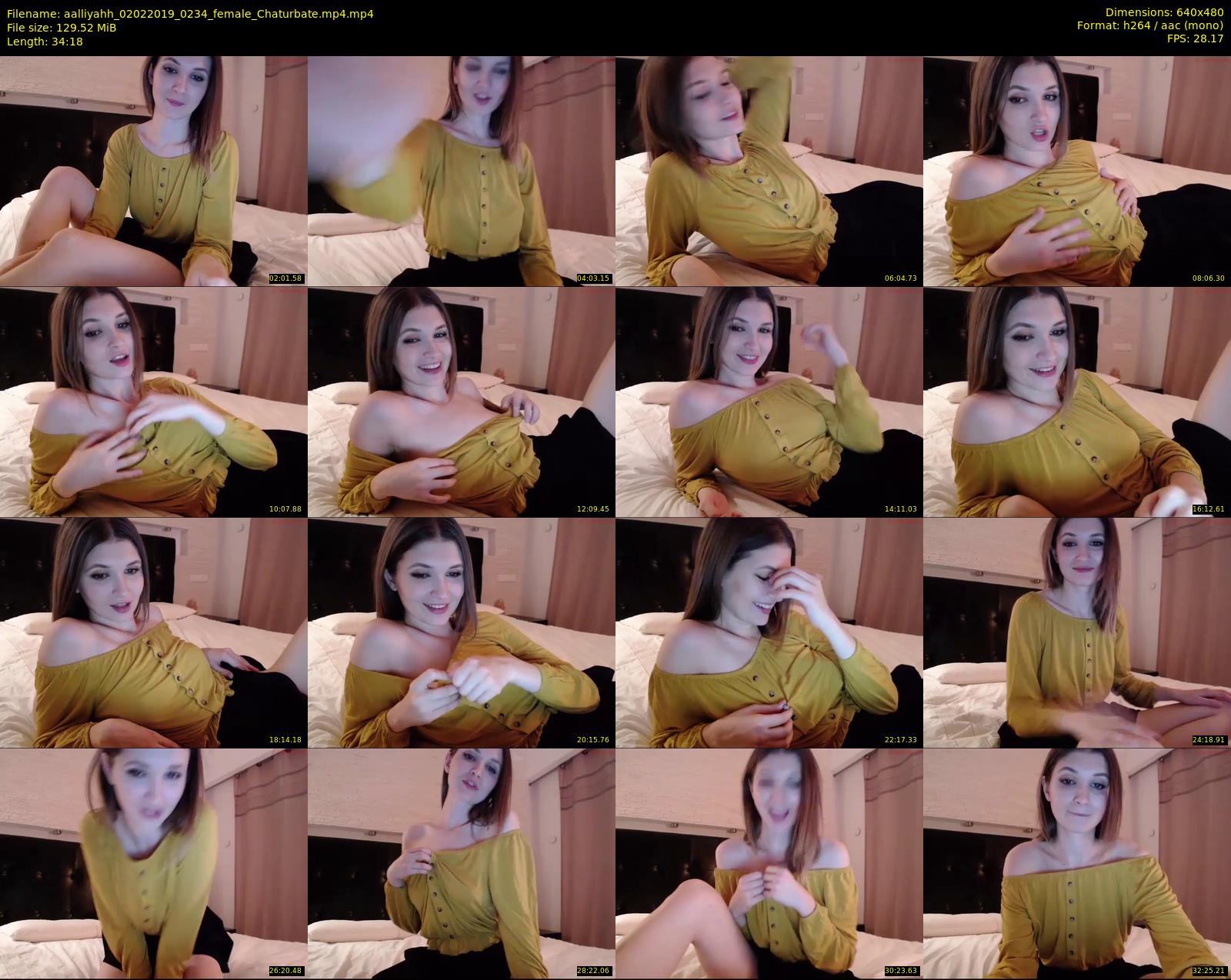 aalliyahh — 35 minute Chaturbate female cam show recording, 480p, Feb 2, 2019