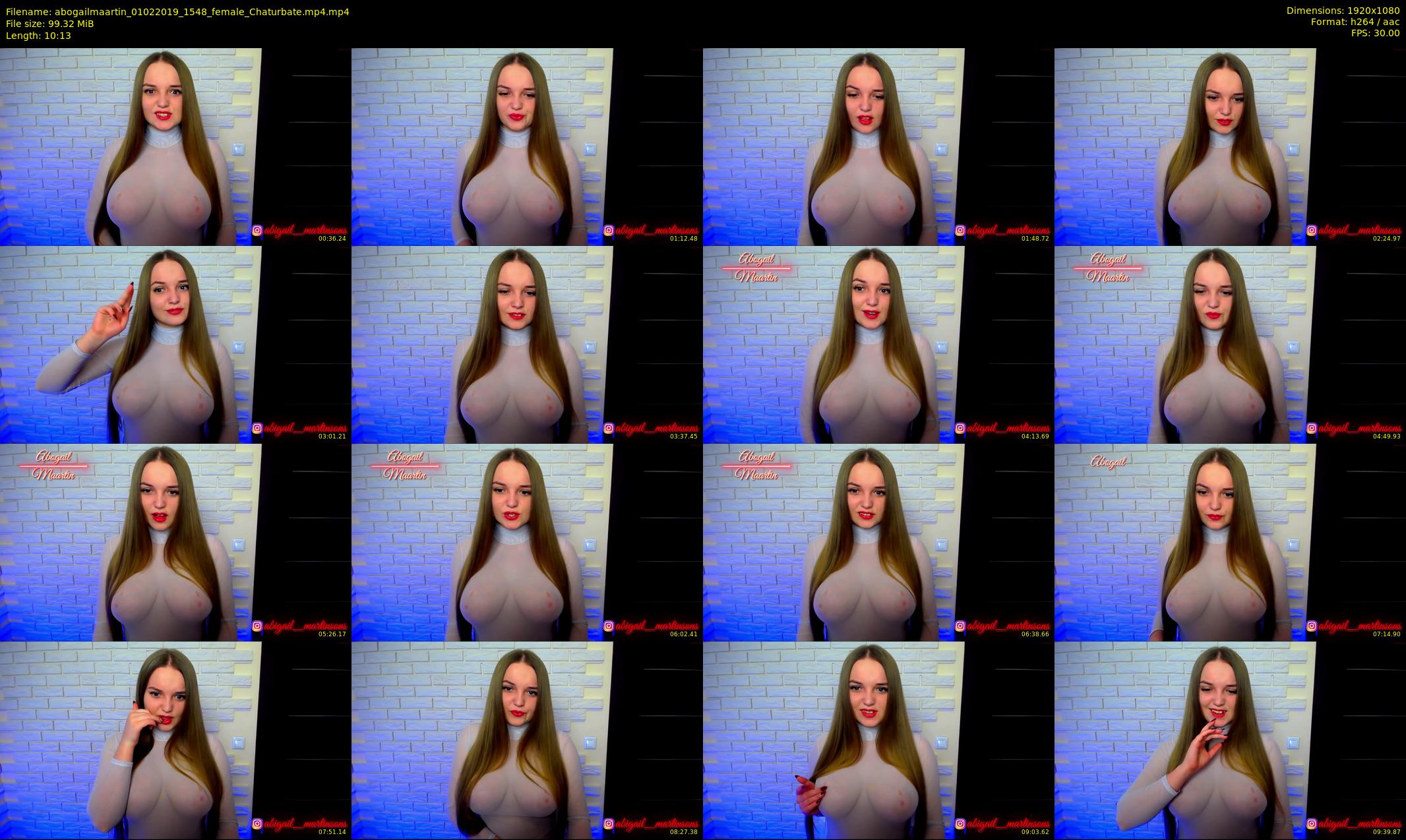 abogailmaartin — 11 minute Chaturbate female cam show recording, 1080p, Feb 1, 2019