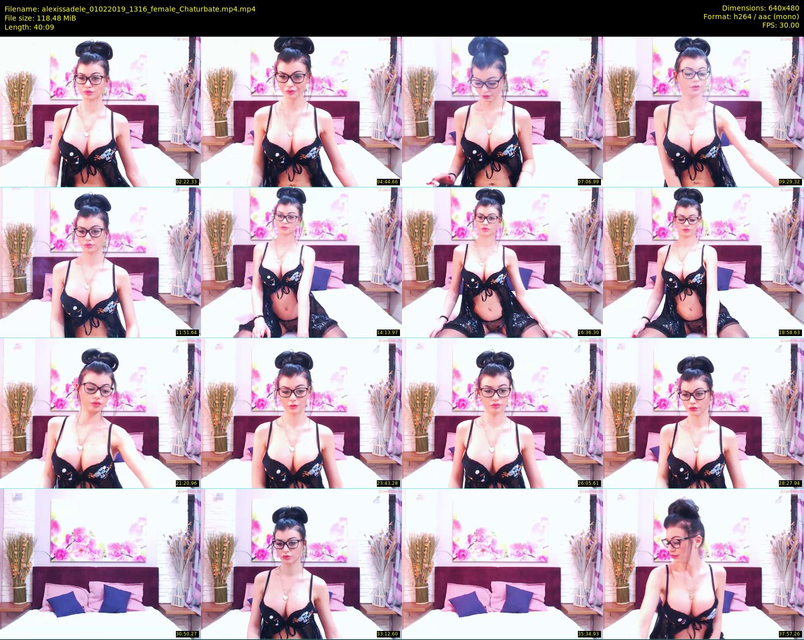 alexissadele — 41 minute Chaturbate female cam show recording, 480p, Feb 1, 2019