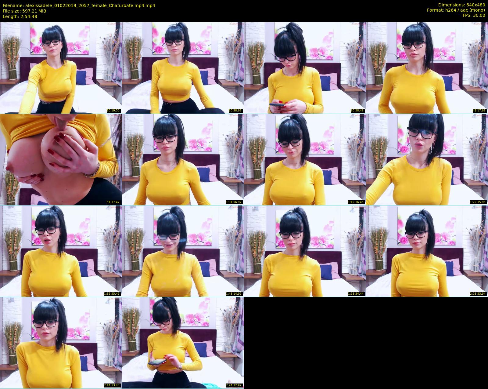 alexissadele — 175 minute Chaturbate female cam show recording, 480p, Feb 1, 2019