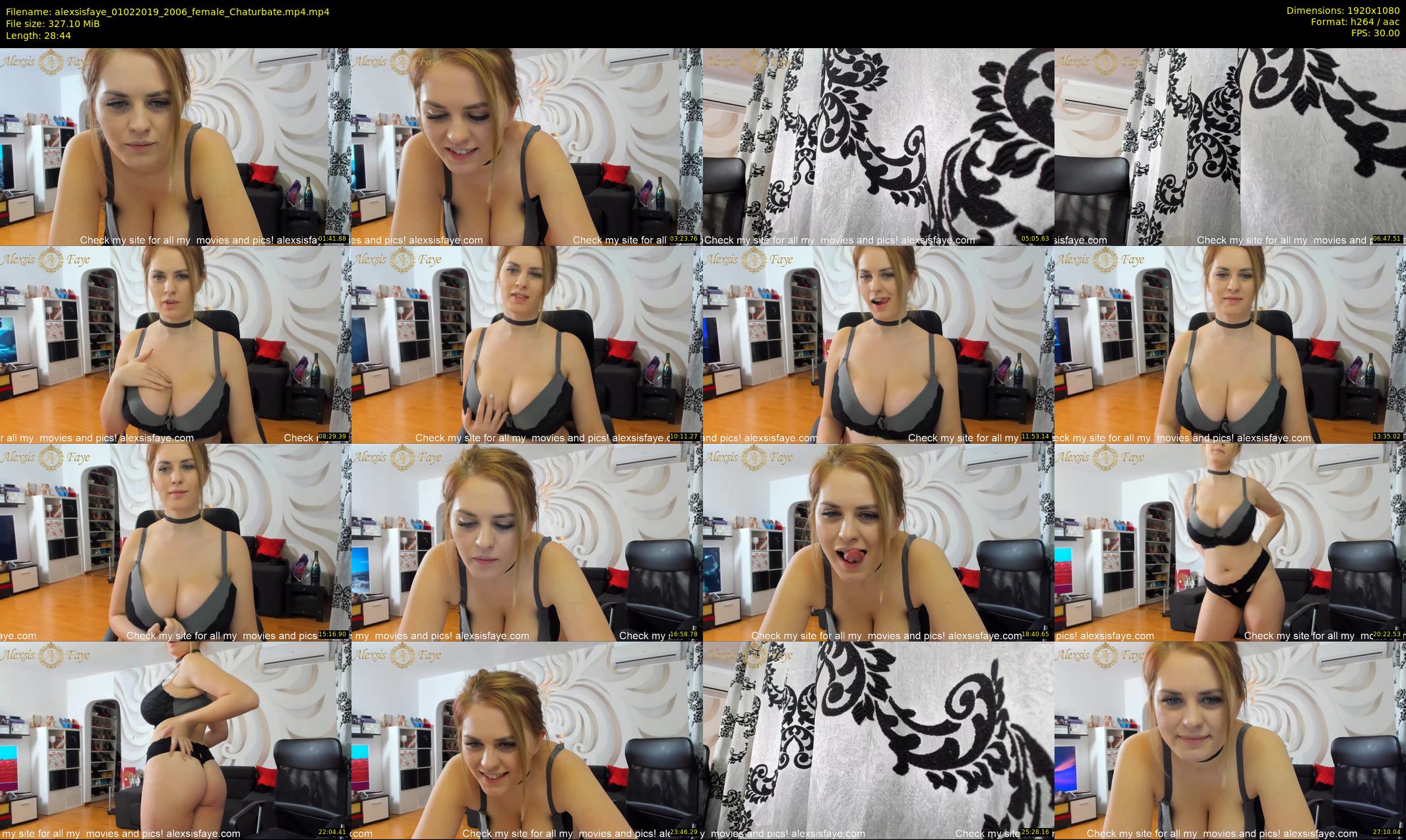 alexsisfaye — 29 minute Chaturbate female cam show recording, 1080p, Feb 1, 2019