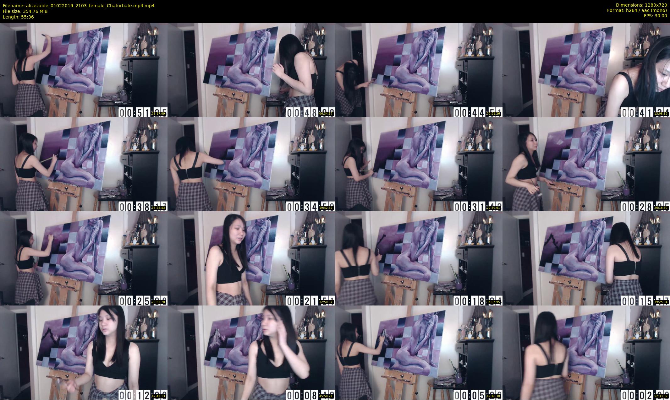 alizezaide — 56 minute Chaturbate female cam show recording, 720p, Feb 1, 2019