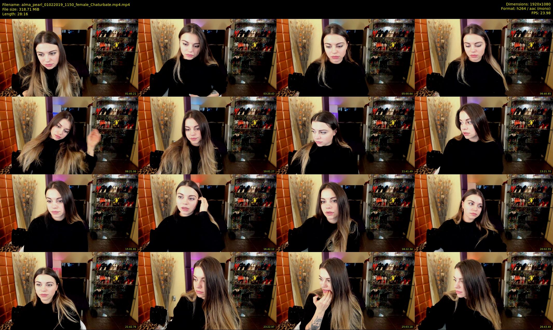 alma_pearl — 29 minute Chaturbate female cam show recording, 1080p, Feb 1, 2019