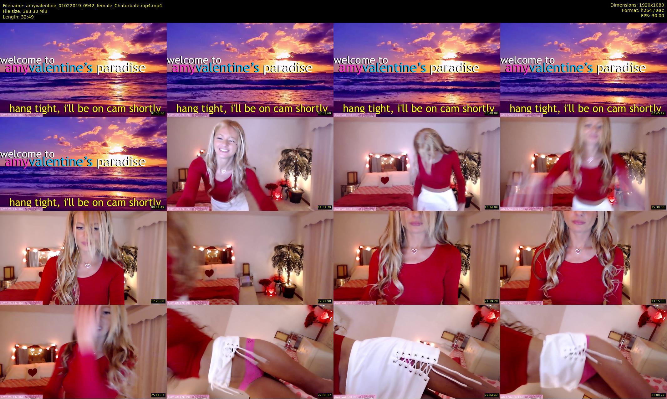 amyvalentine — 33 minute Chaturbate female cam show recording, 1080p, Feb 1, 2019
