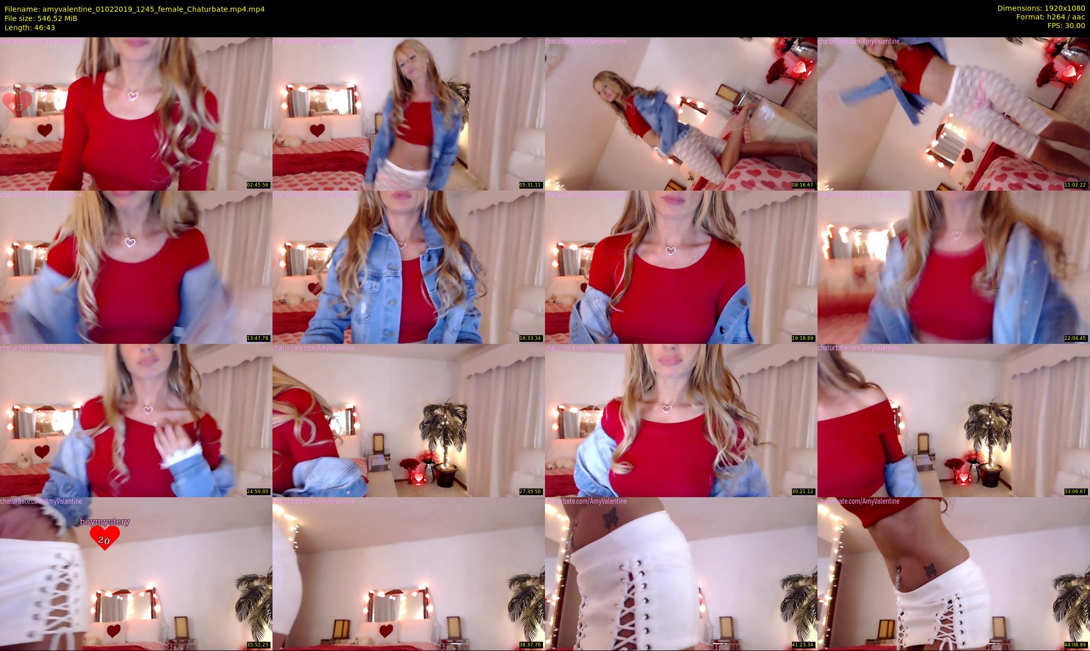 amyvalentine — 47 minute Chaturbate female cam show recording, 1080p, Feb 1, 2019