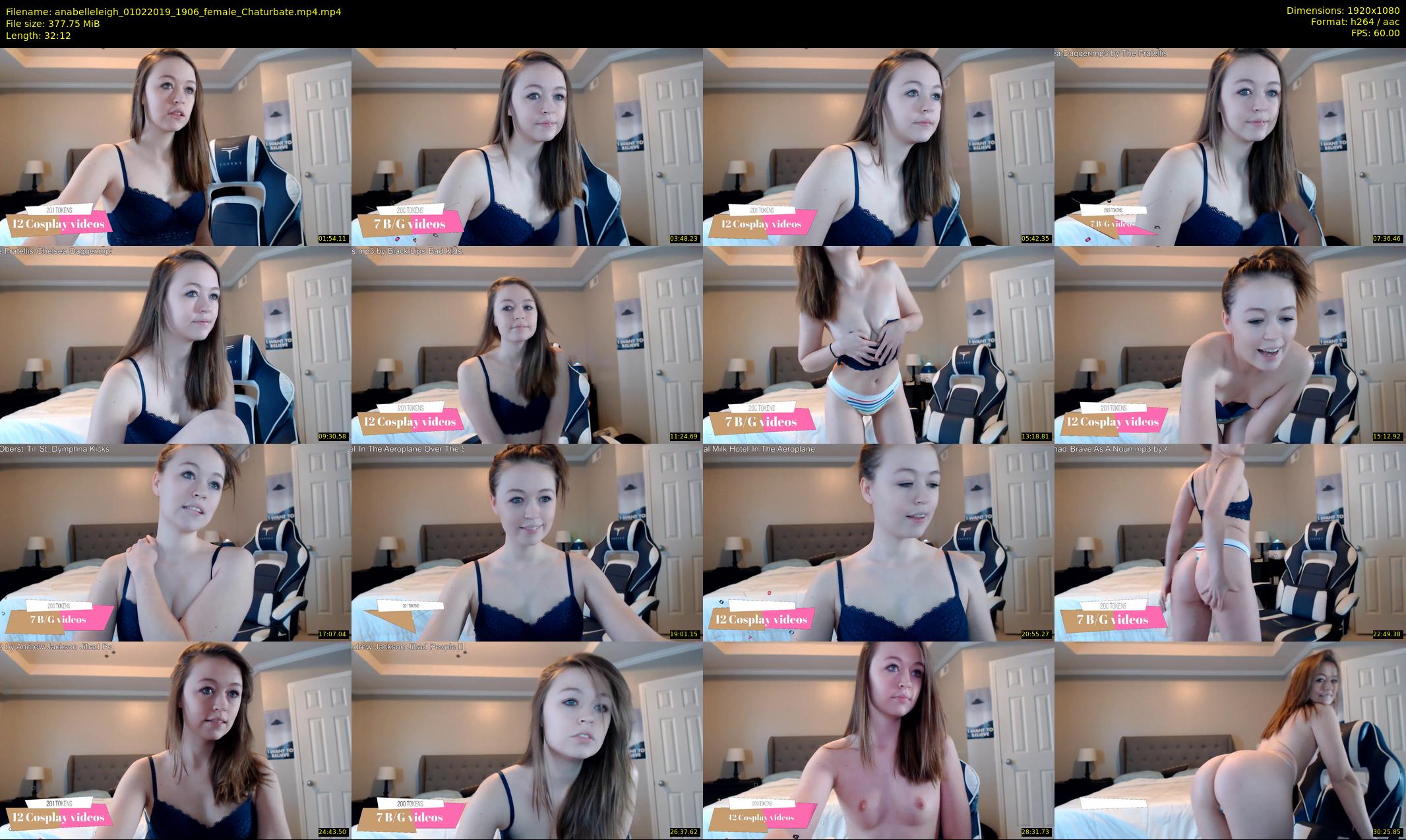 anabelleleigh — 33 minute Chaturbate female cam show recording, 1080p, Feb 1, 2019