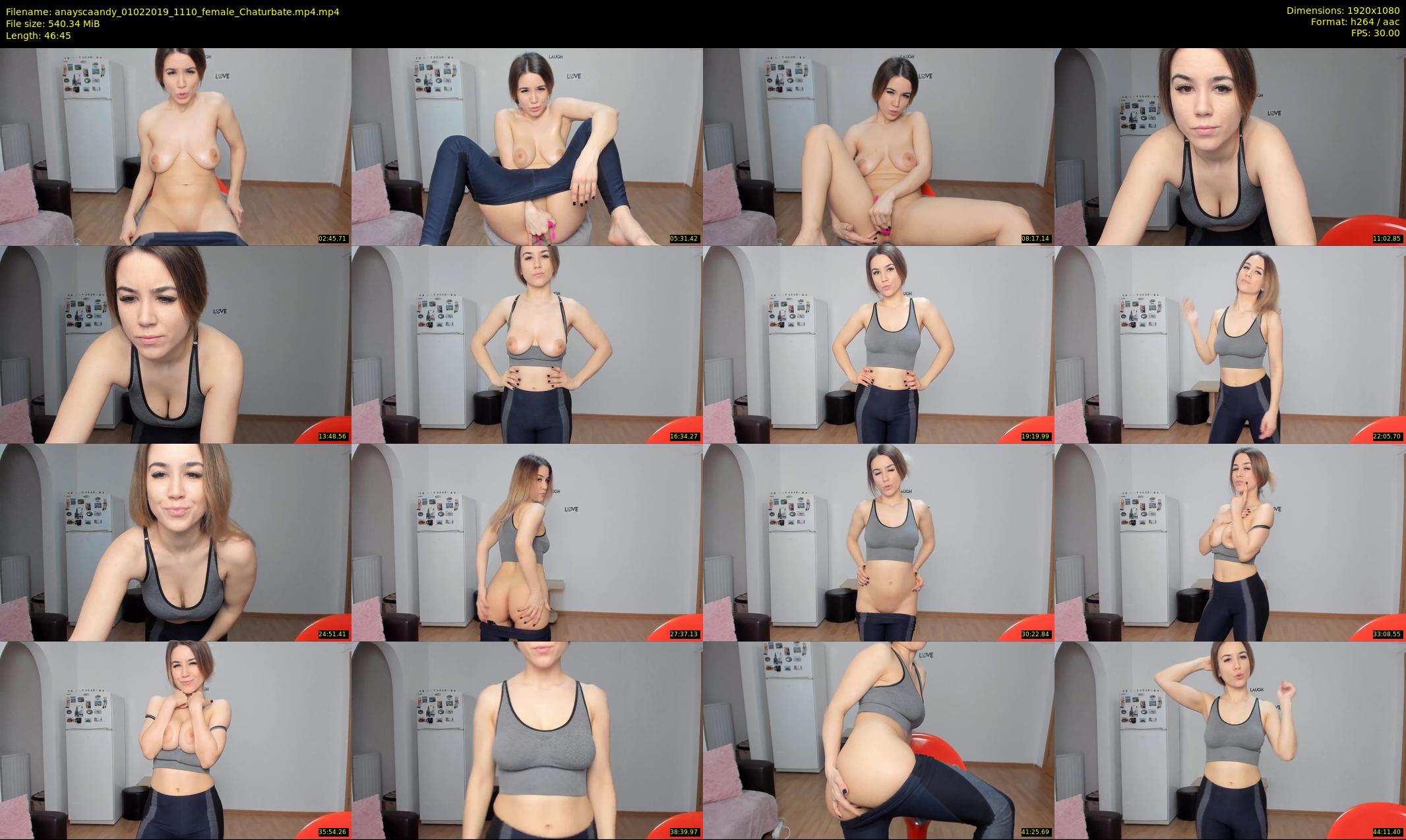 anayscaandy — 47 minute Chaturbate female cam show recording, 1080p, Feb 1, 2019