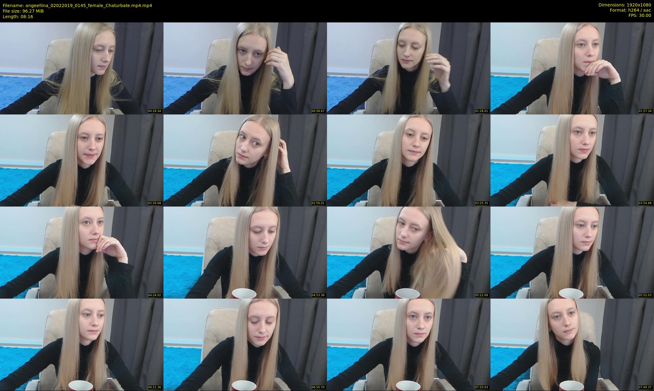 angeellina — 9 minute Chaturbate female cam show recording, 1080p, Feb 2, 2019