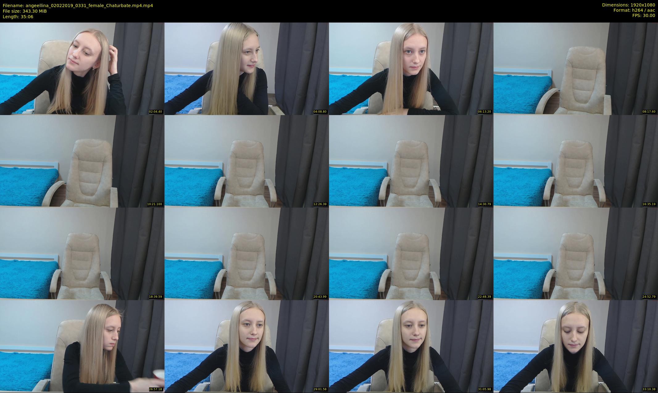 angeellina — 36 minute Chaturbate female cam show recording, 1080p, Feb 2, 2019