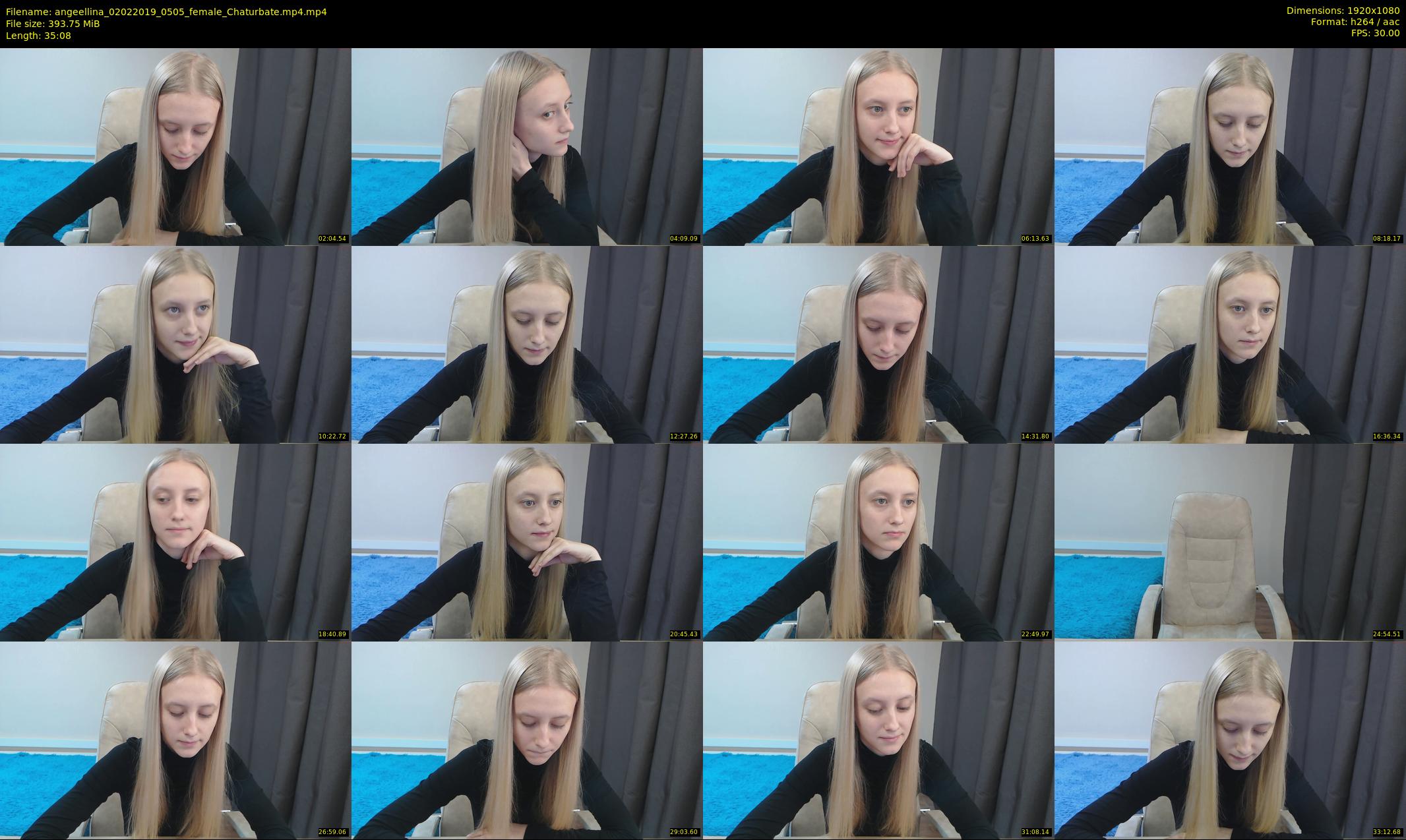 angeellina — 36 minute Chaturbate female cam show recording, 1080p, Feb 2, 2019