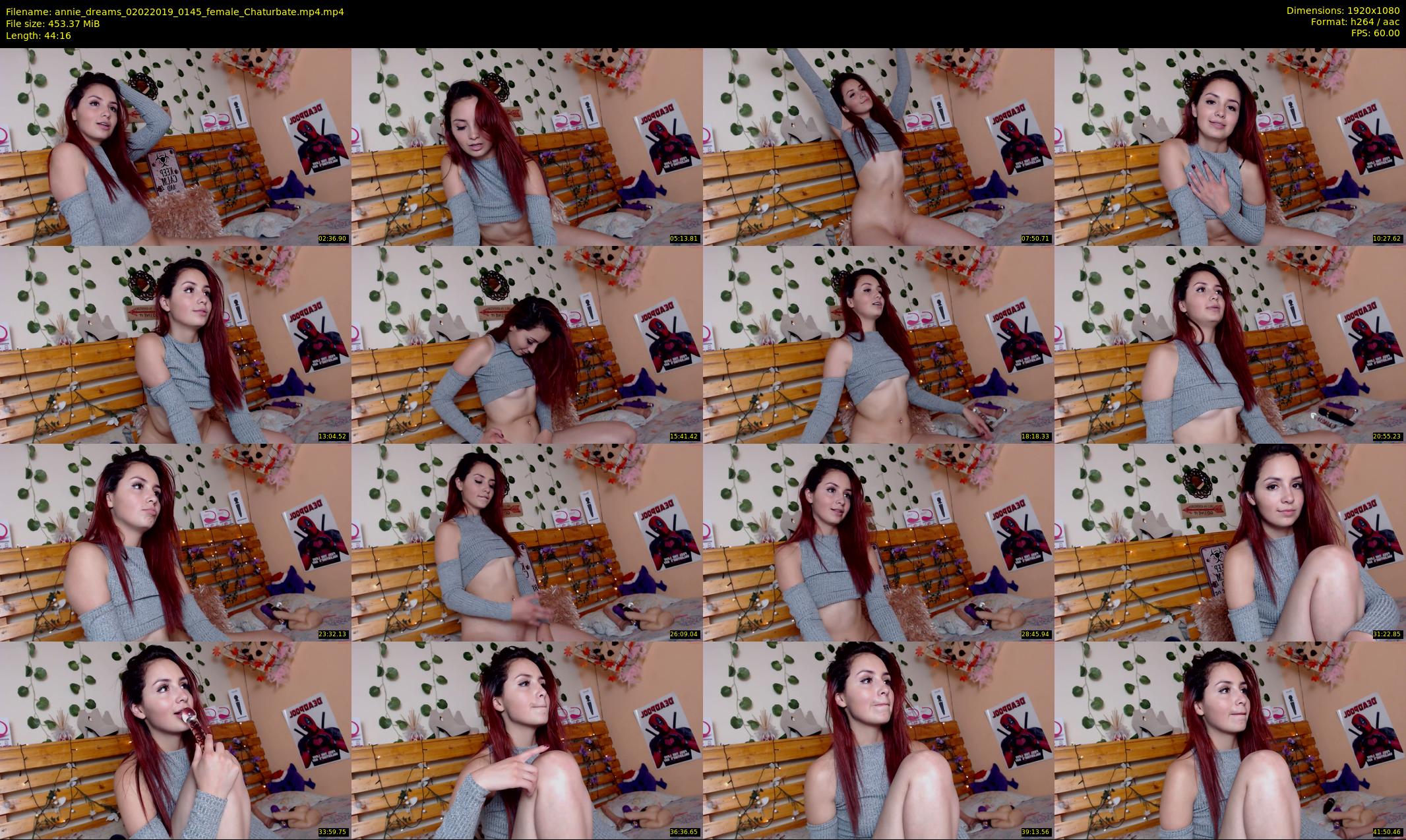 annie_dreams — 45 minute Chaturbate female cam show recording, 1080p, Feb 2, 2019