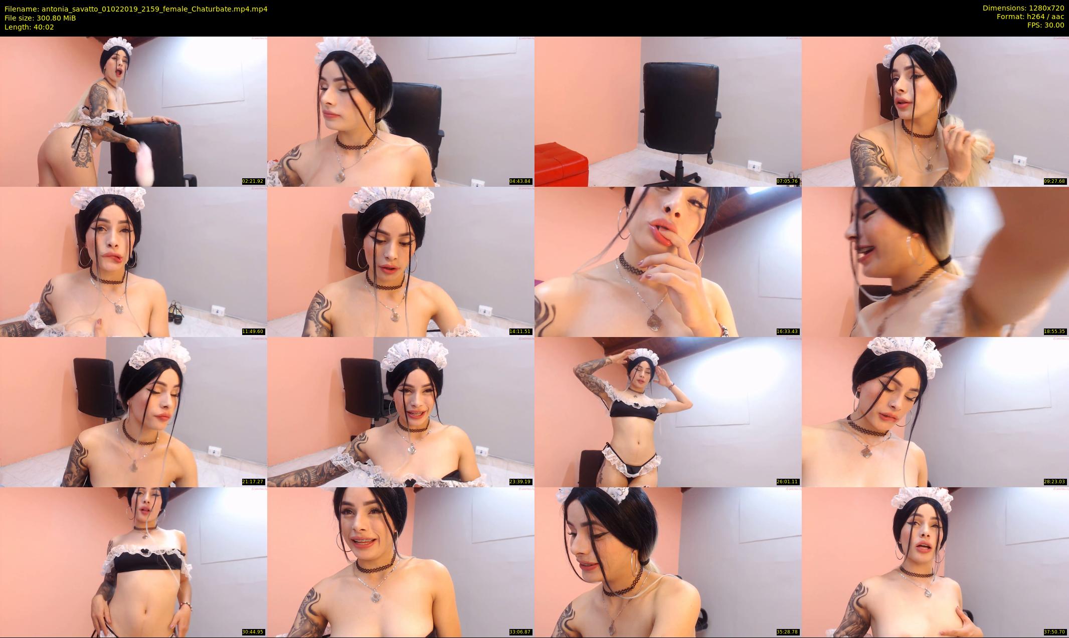 antonia_savatto — 41 minute Chaturbate female cam show recording, 720p, Feb 1, 2019