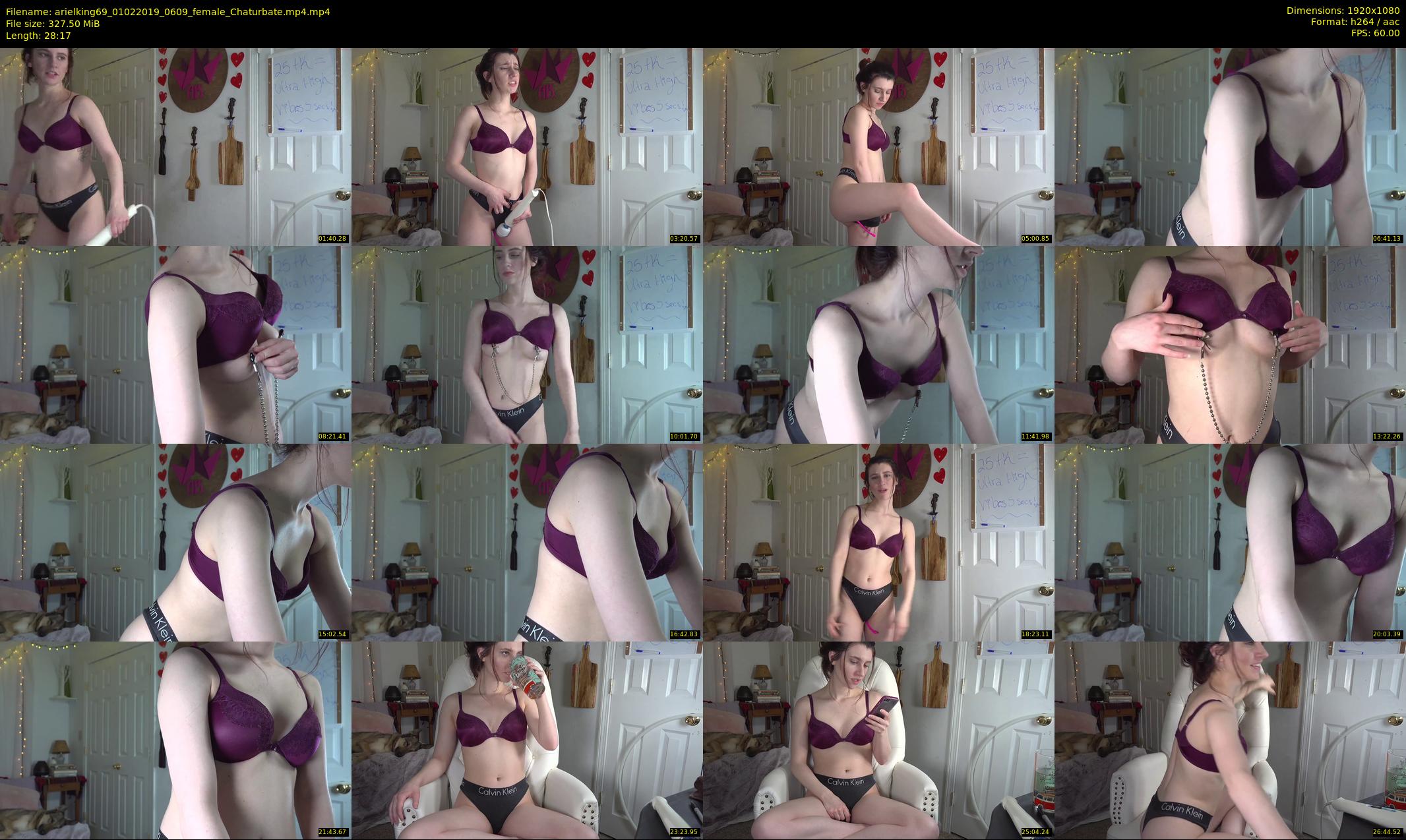 arielking69 — 29 minute Chaturbate female cam show recording, 1080p, Feb 1, 2019