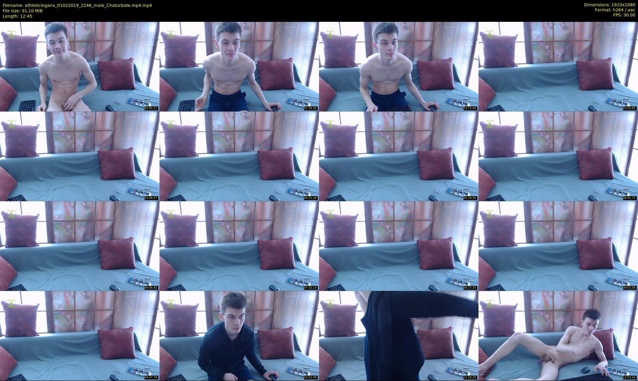 athleticloganx — 13 minute Chaturbate male cam show recording, 1080p, Feb 1, 2019