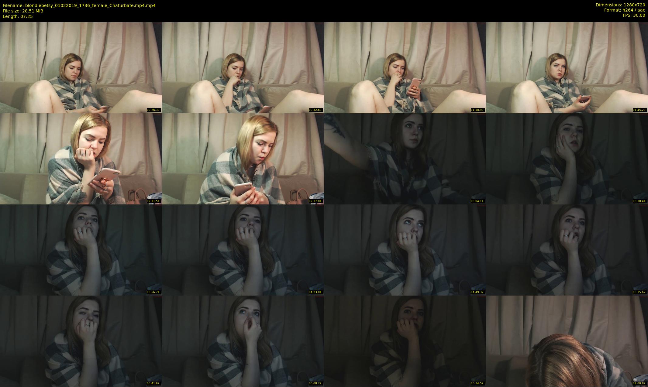 blondiebetsy — 8 minute Chaturbate female cam show recording, 720p, Feb 1, 2019