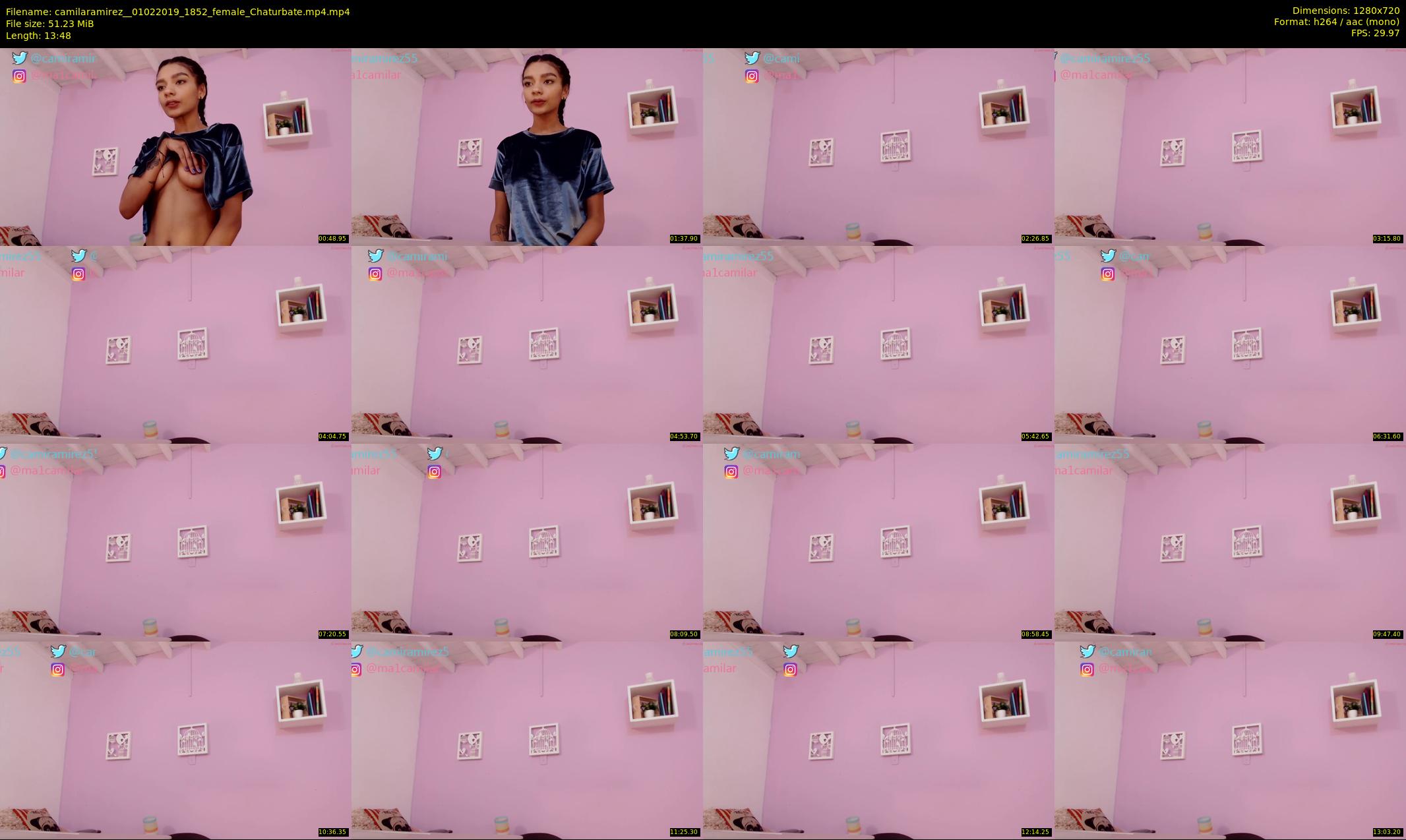 camilaramirez_ — 14 minute Chaturbate female cam show recording, 720p, Feb 1, 2019